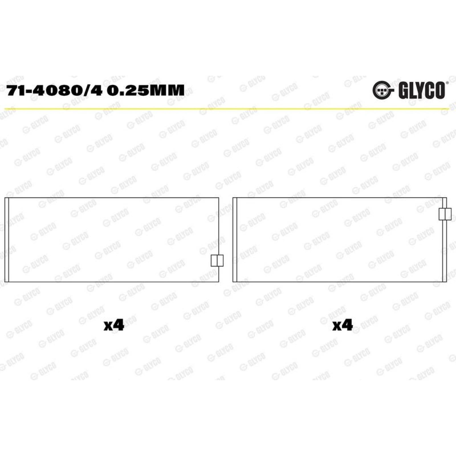 71-4080/4 0.25MM PLEUELLAGER