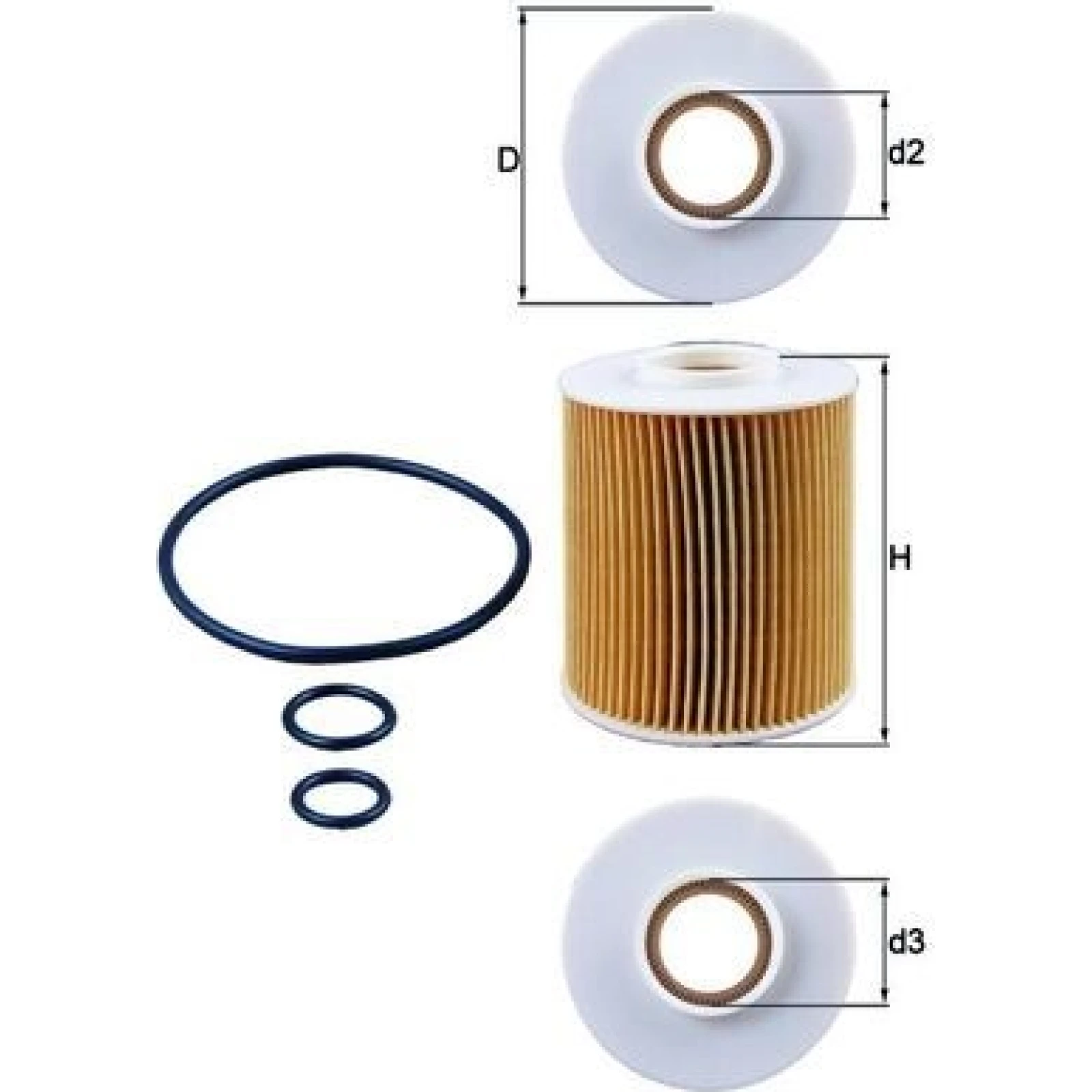 MAHLE Ölfilter OX 163/4D