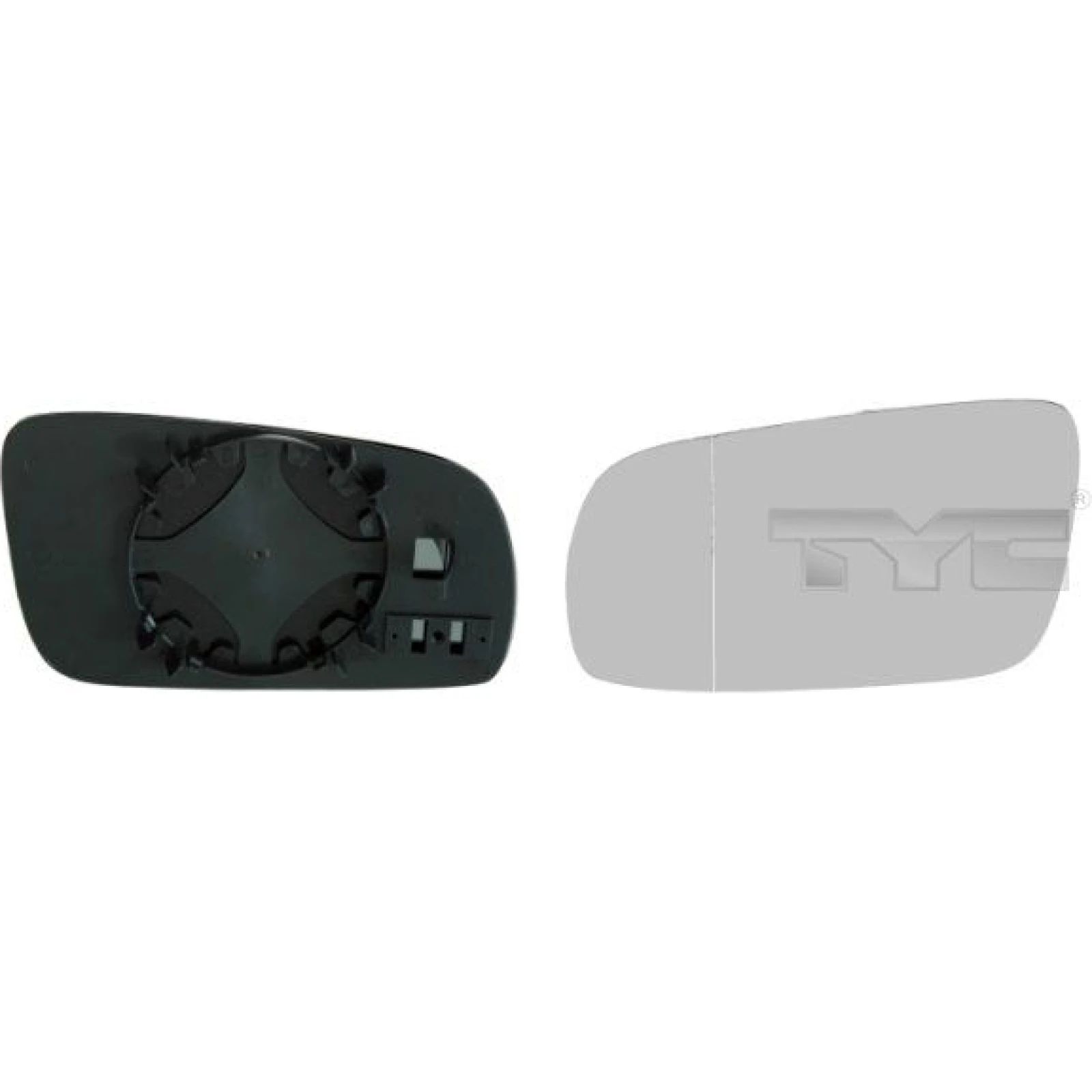 TYC Spiegelglas für Außenspiegel links asphärisch 337-0014-1 OE Nummer 1J1857521 - l