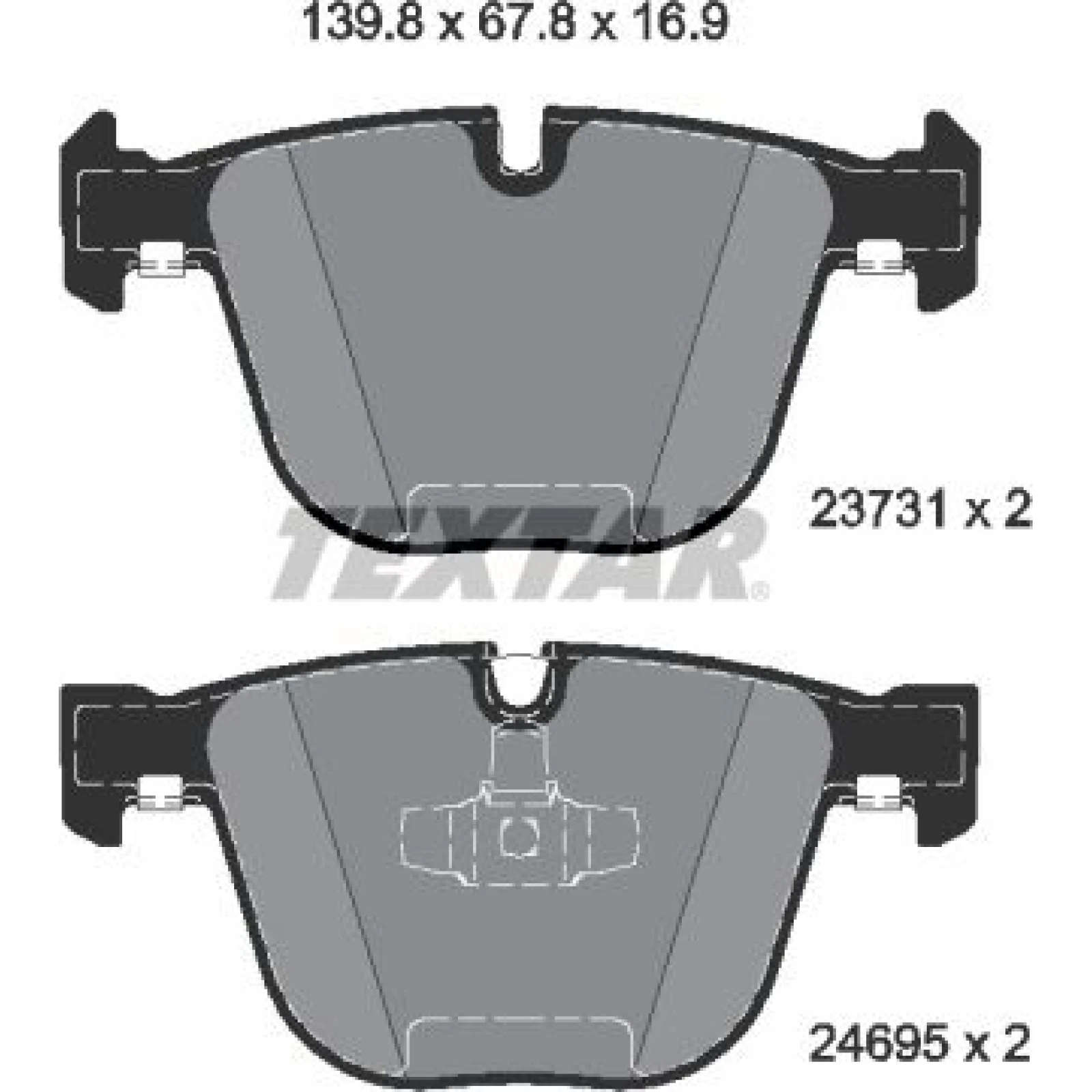 Bremsbelagsatz Bmw T. F01/F02 730-730 08 2373101