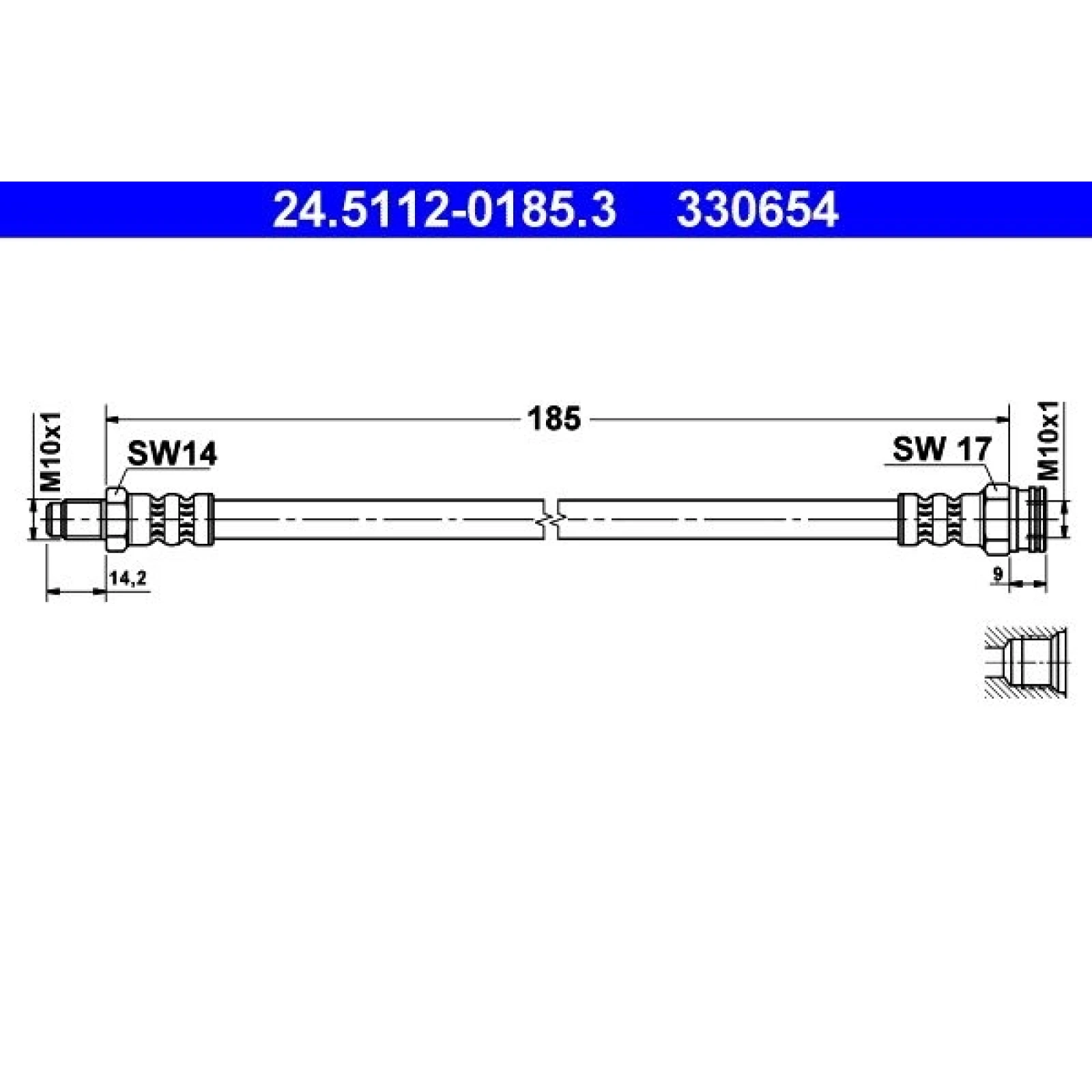 ATE Bremsschlauch 24.5112-0185.3