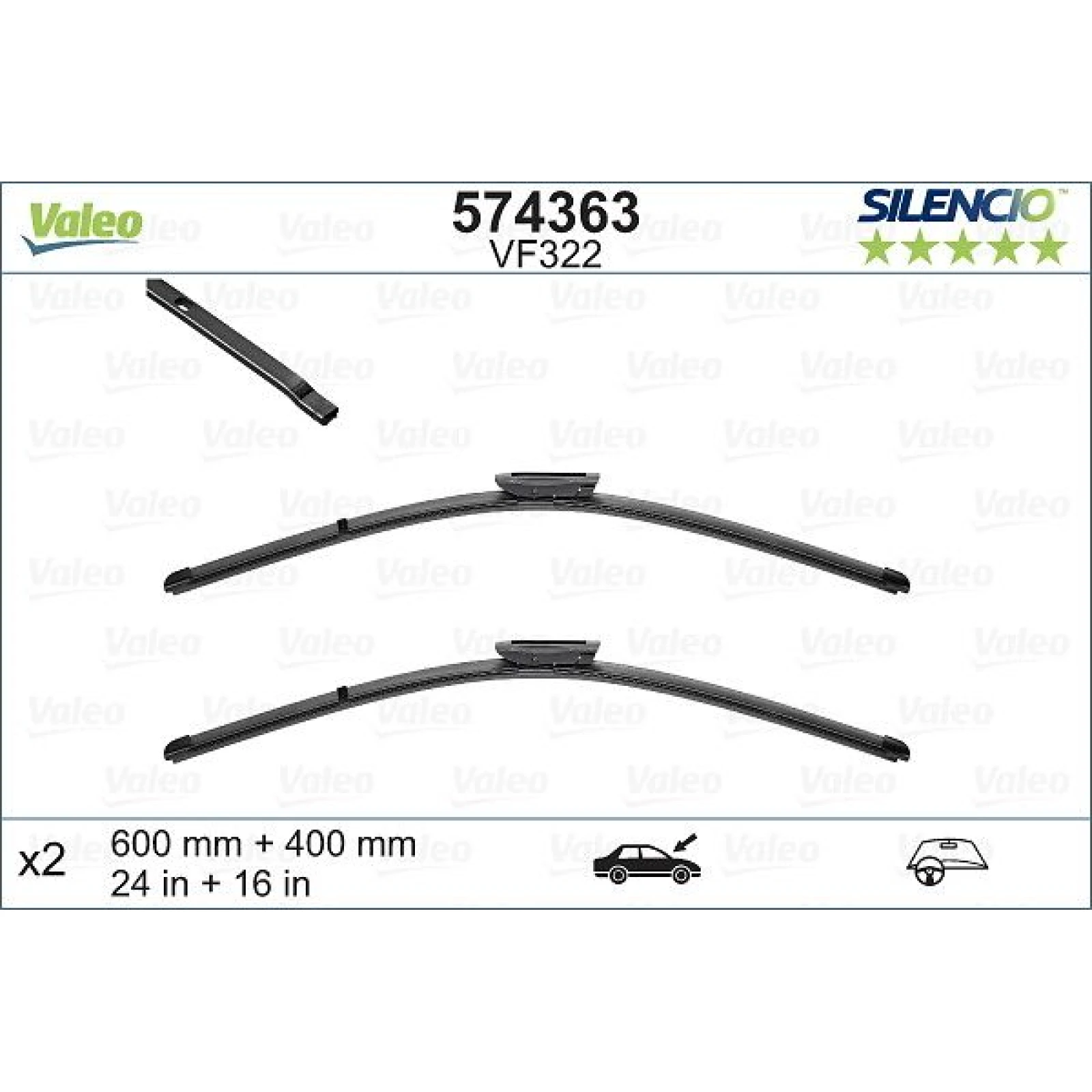 VM322 VALEO Silencio X.TRM Wischer 574363
