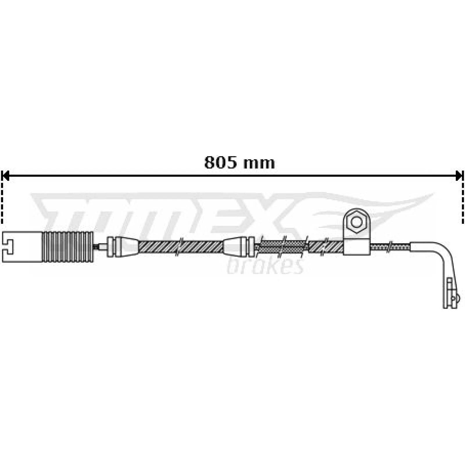 TOMEX brakes Warnkontakt, Bremsbelagverschleiß TX 30-34