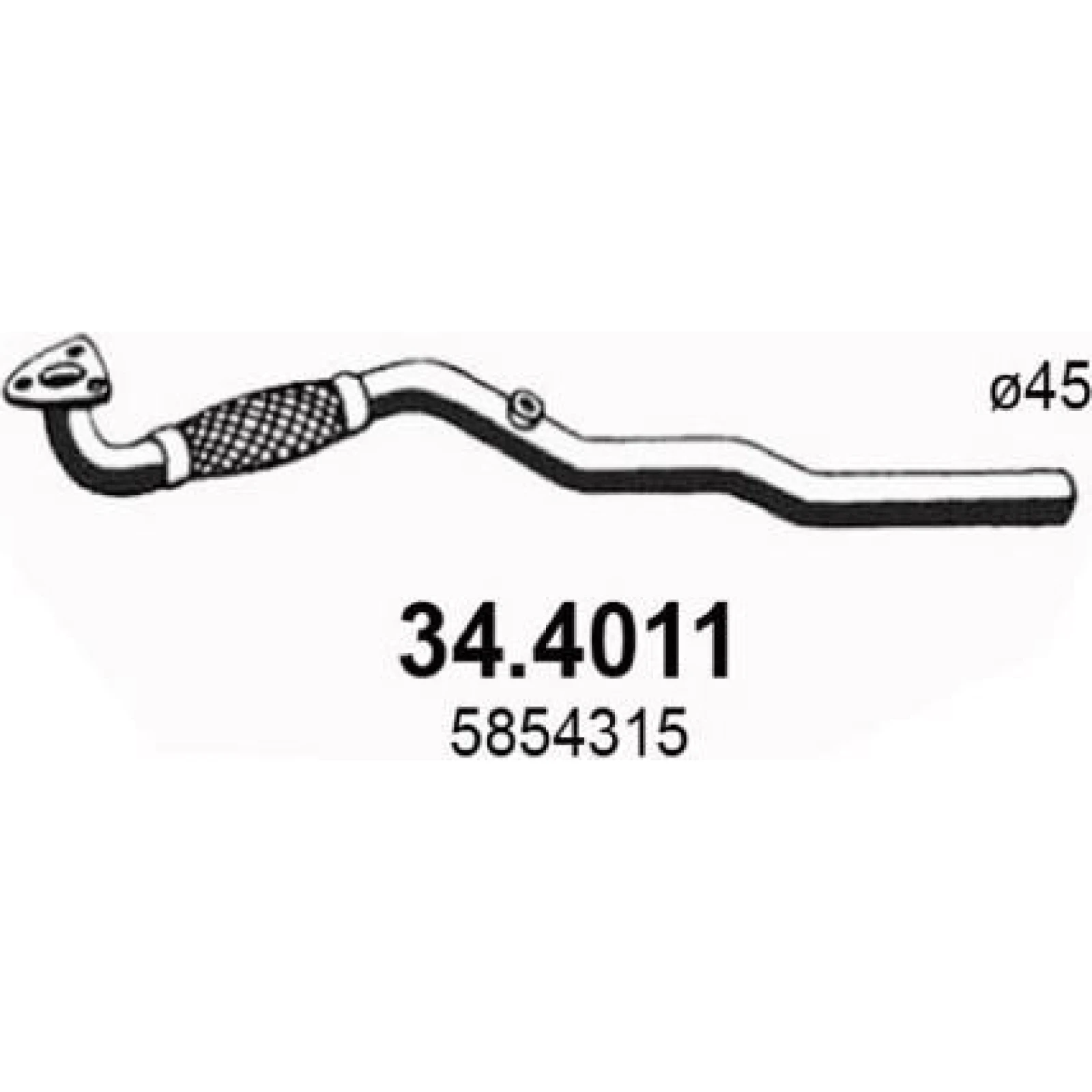 Abgasrohr 34.4011