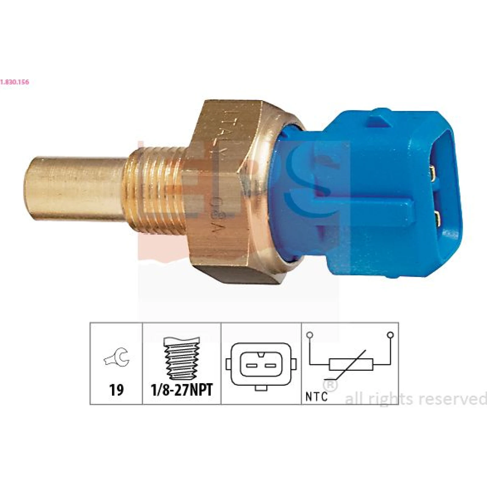 Sensor, Kühlmitteltemperatur 1.830.156