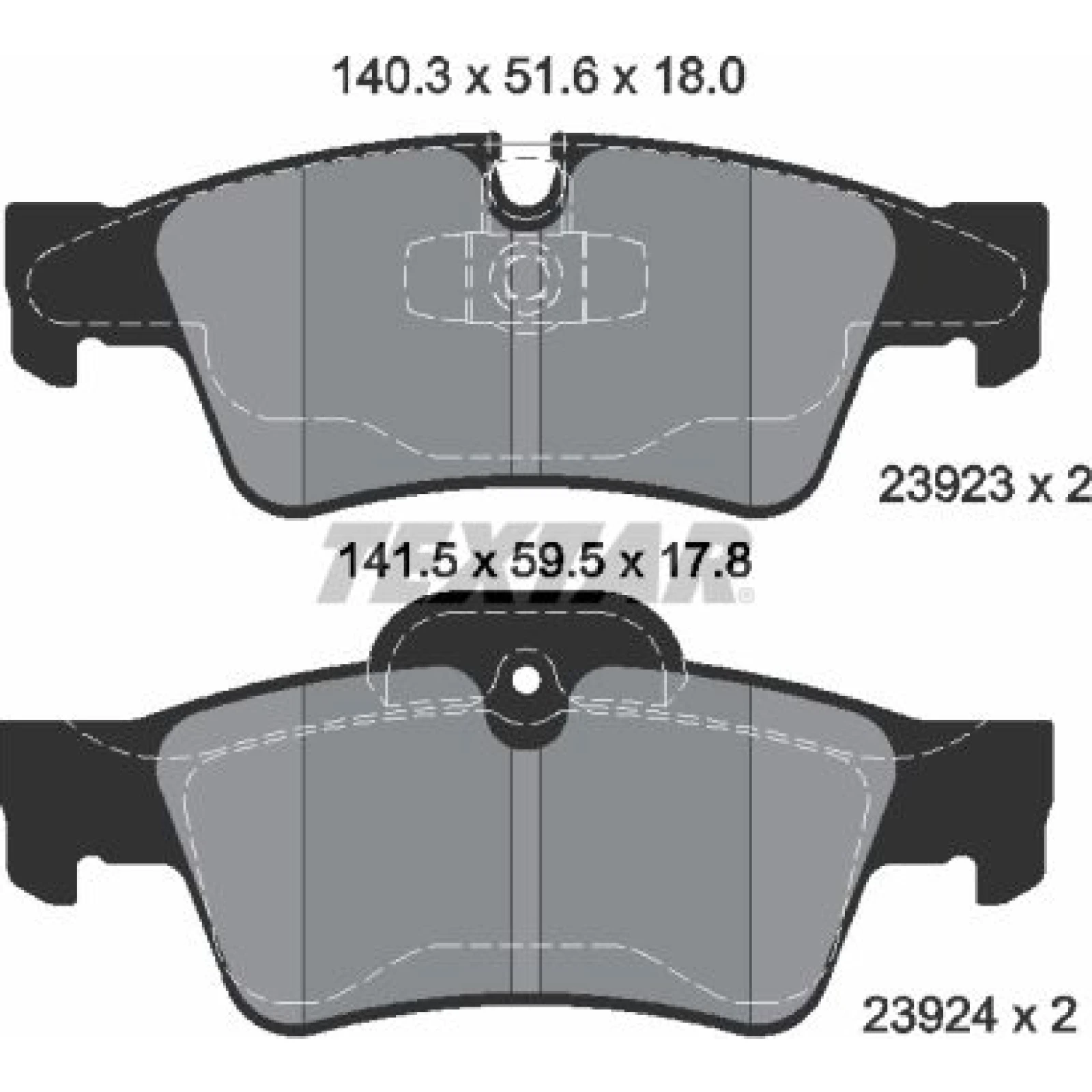 Bremsbelagsatz Db T. X164 06 2392302