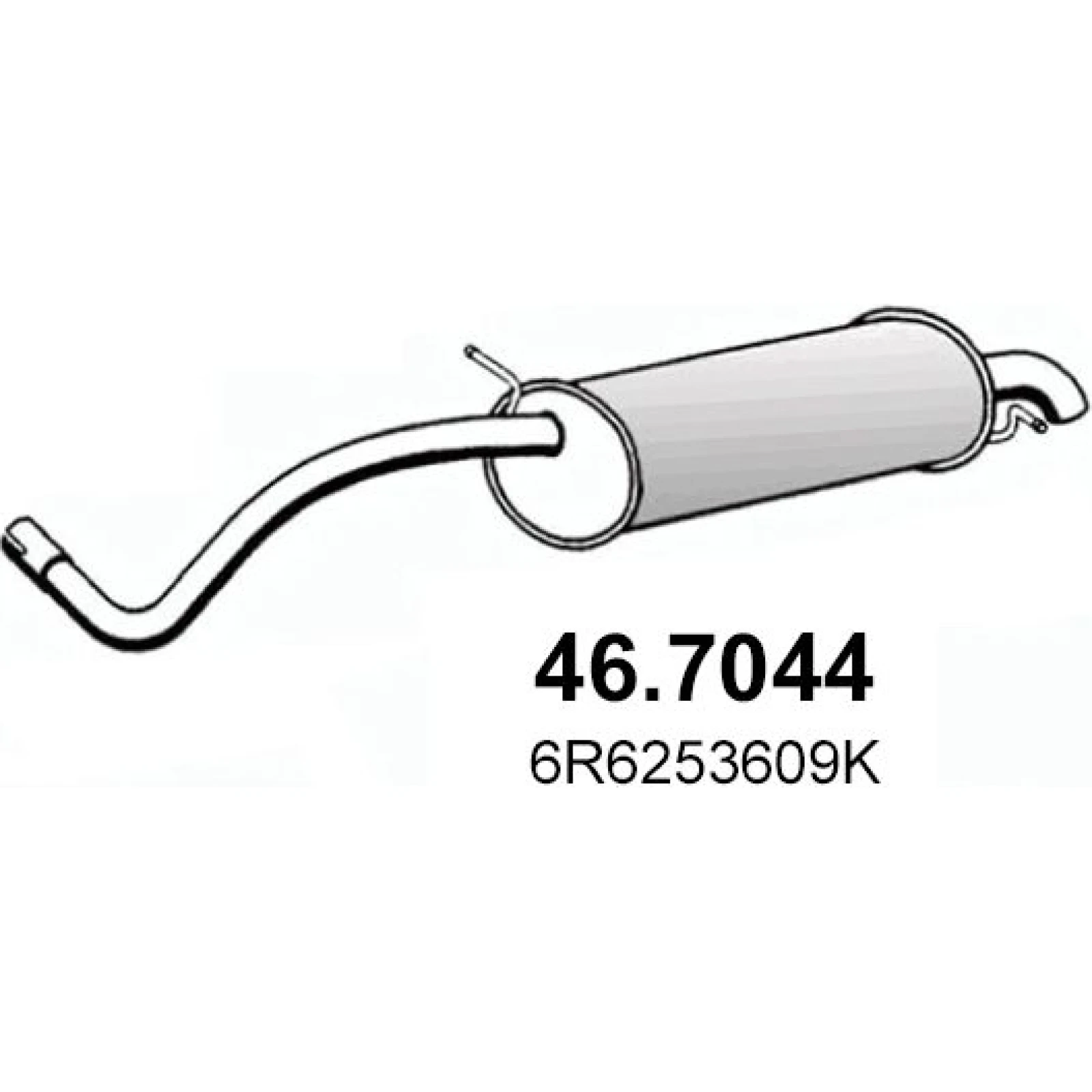 ASSO Endschalldämpfer 46.7044
