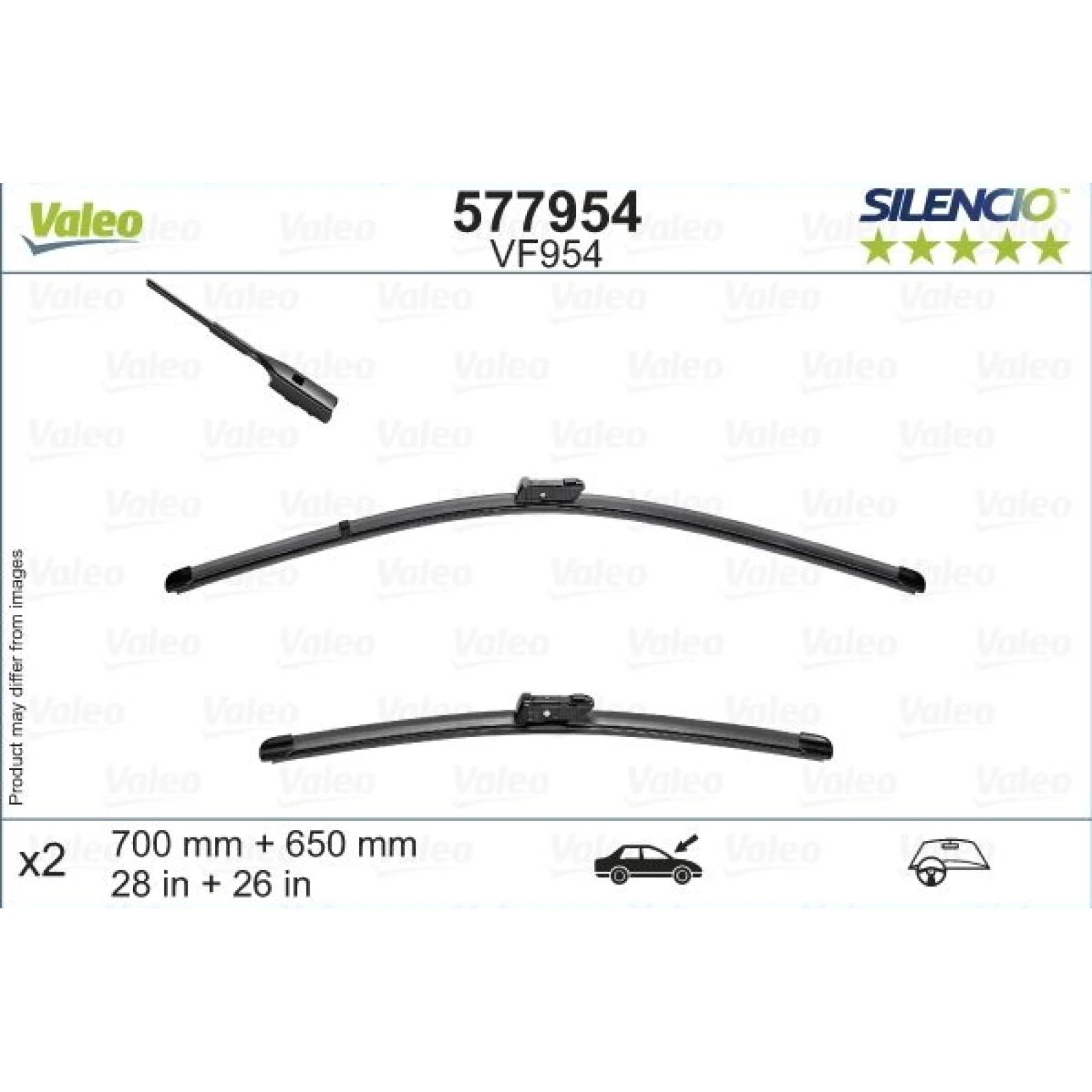 VALEO Silencio Flat Blade Set 577954