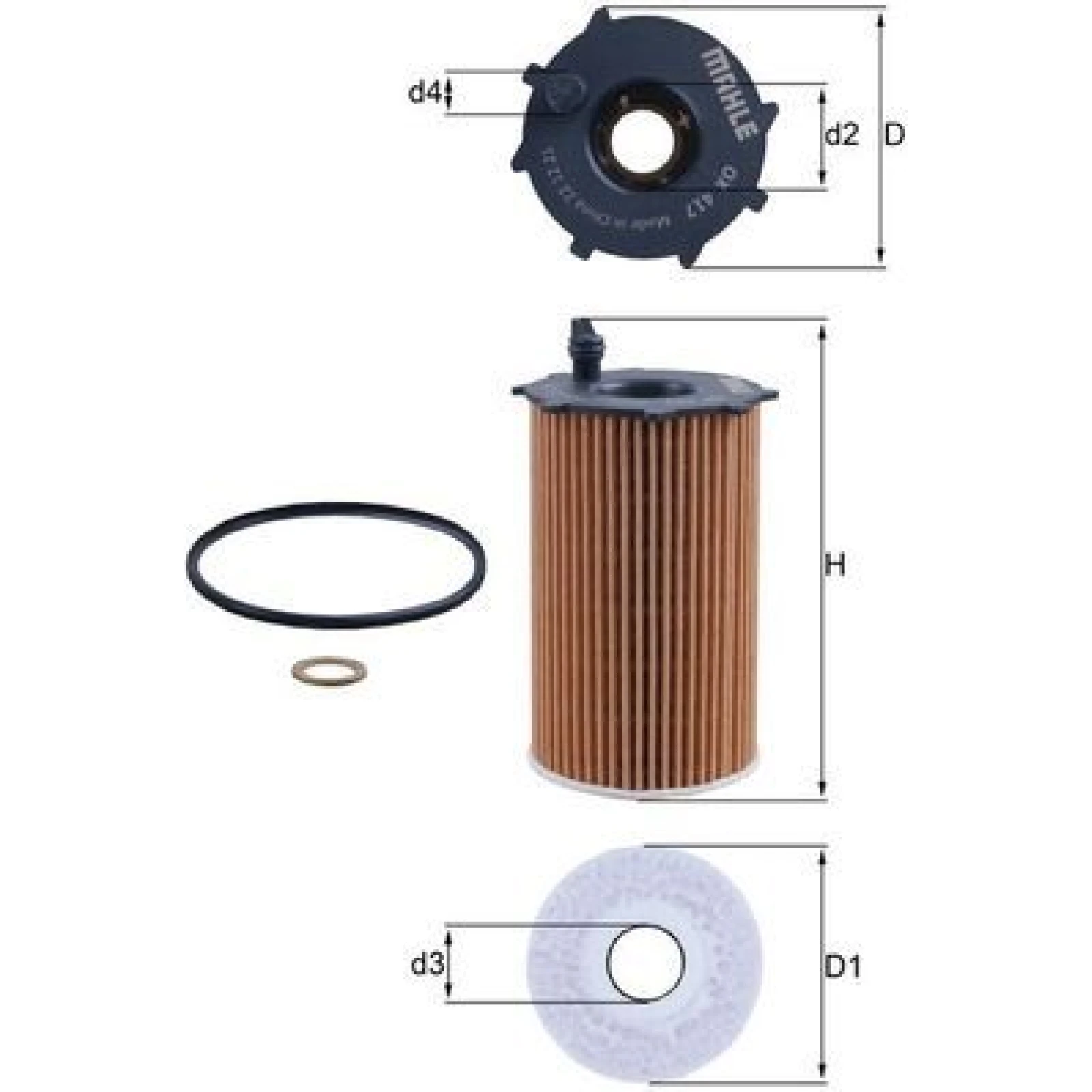 MAHLE Ölfilter OX 417D