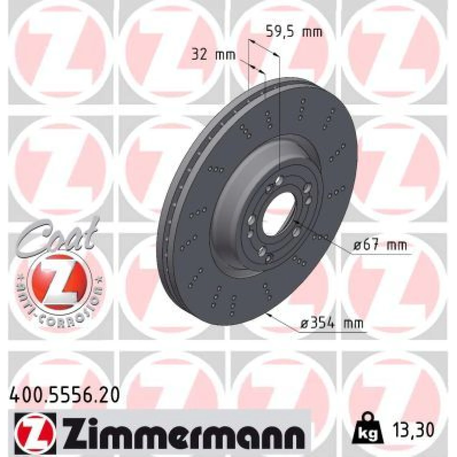 ZIMMERMANN Bremsscheibe 400.5556.20