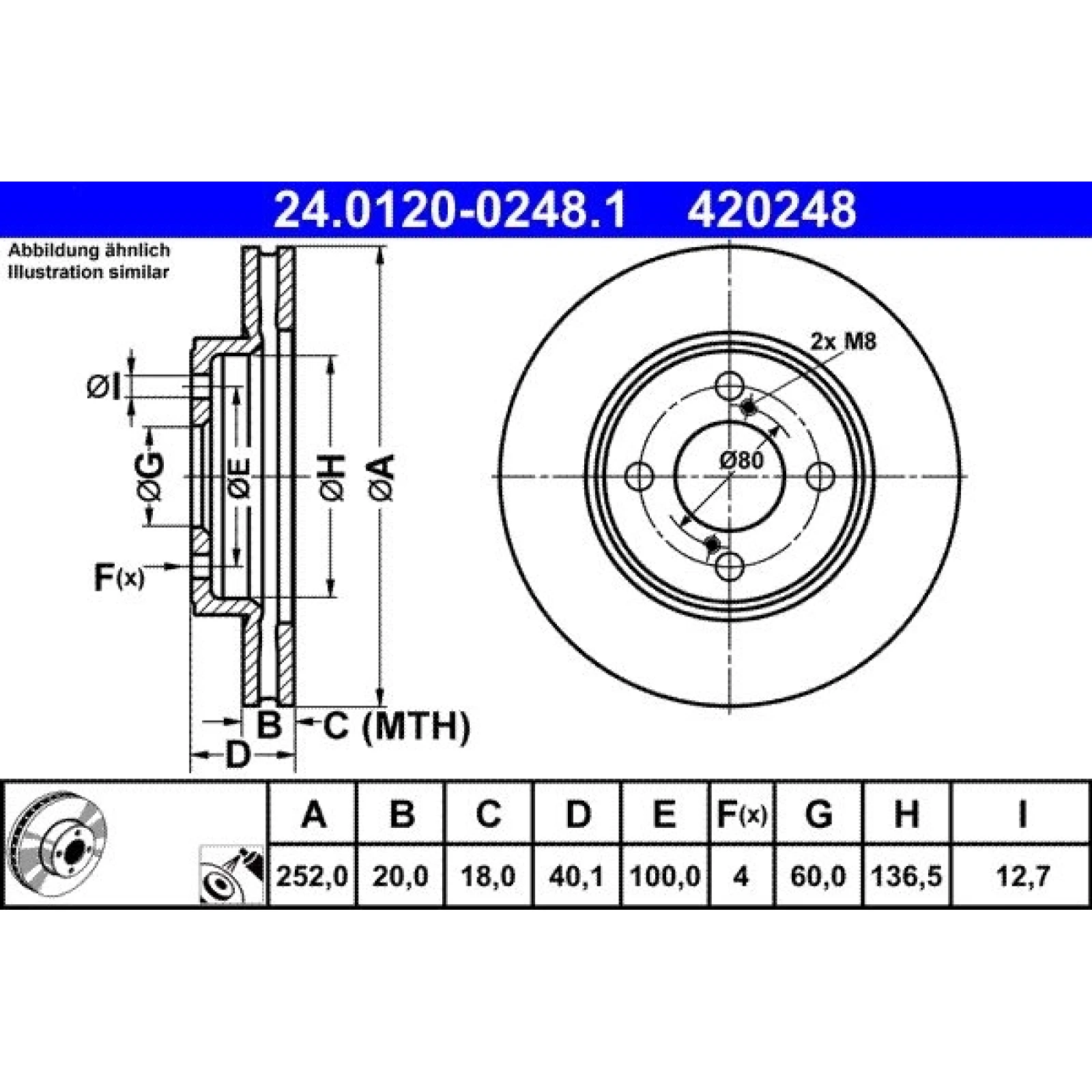 Bremsscheibe 24.0120-0248.1