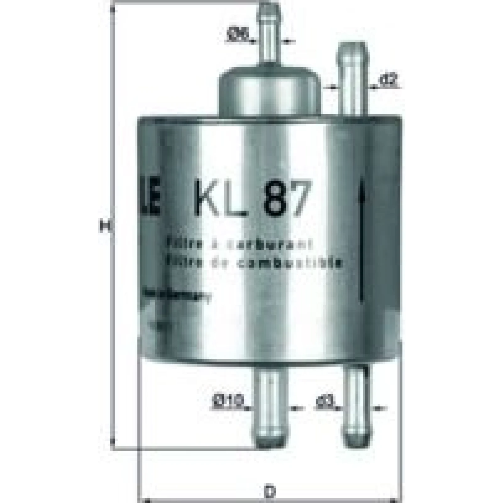MAHLE Kraftstofffilter KL 87