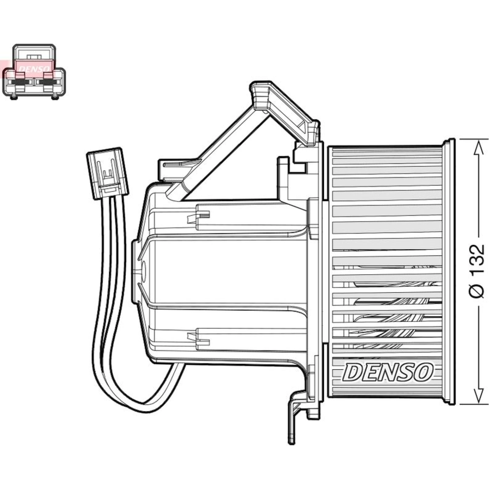 DENSO Innenraumgebläse DEA02008