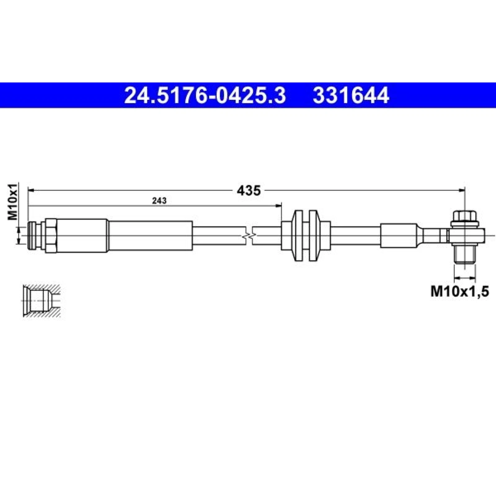 Bremsschlauch 24.5176-0425.3