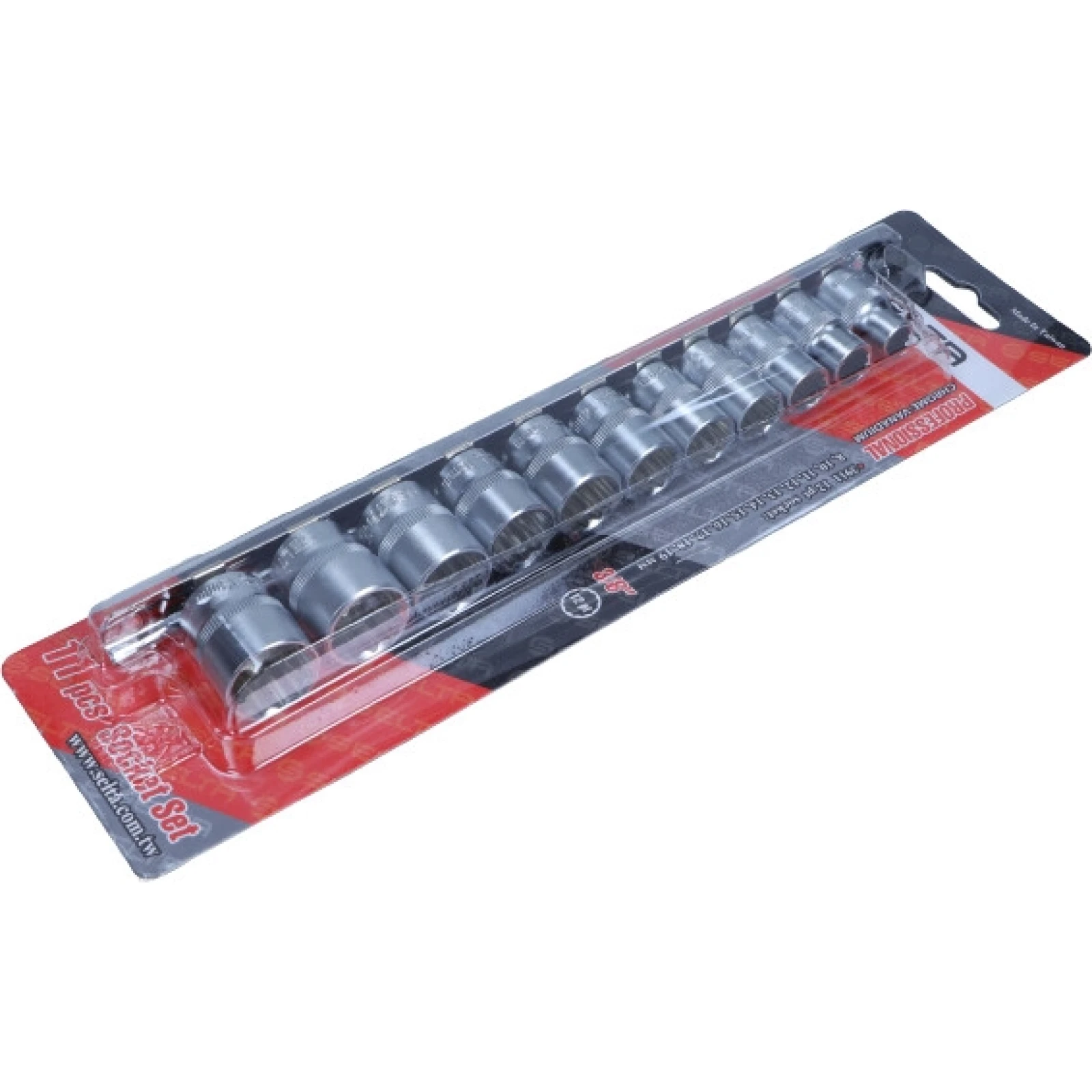 Steckschlüsseleinsätze Auf Schiene 3/8, 12-Kant, 8-19 mm, 11-Teilig 3911
