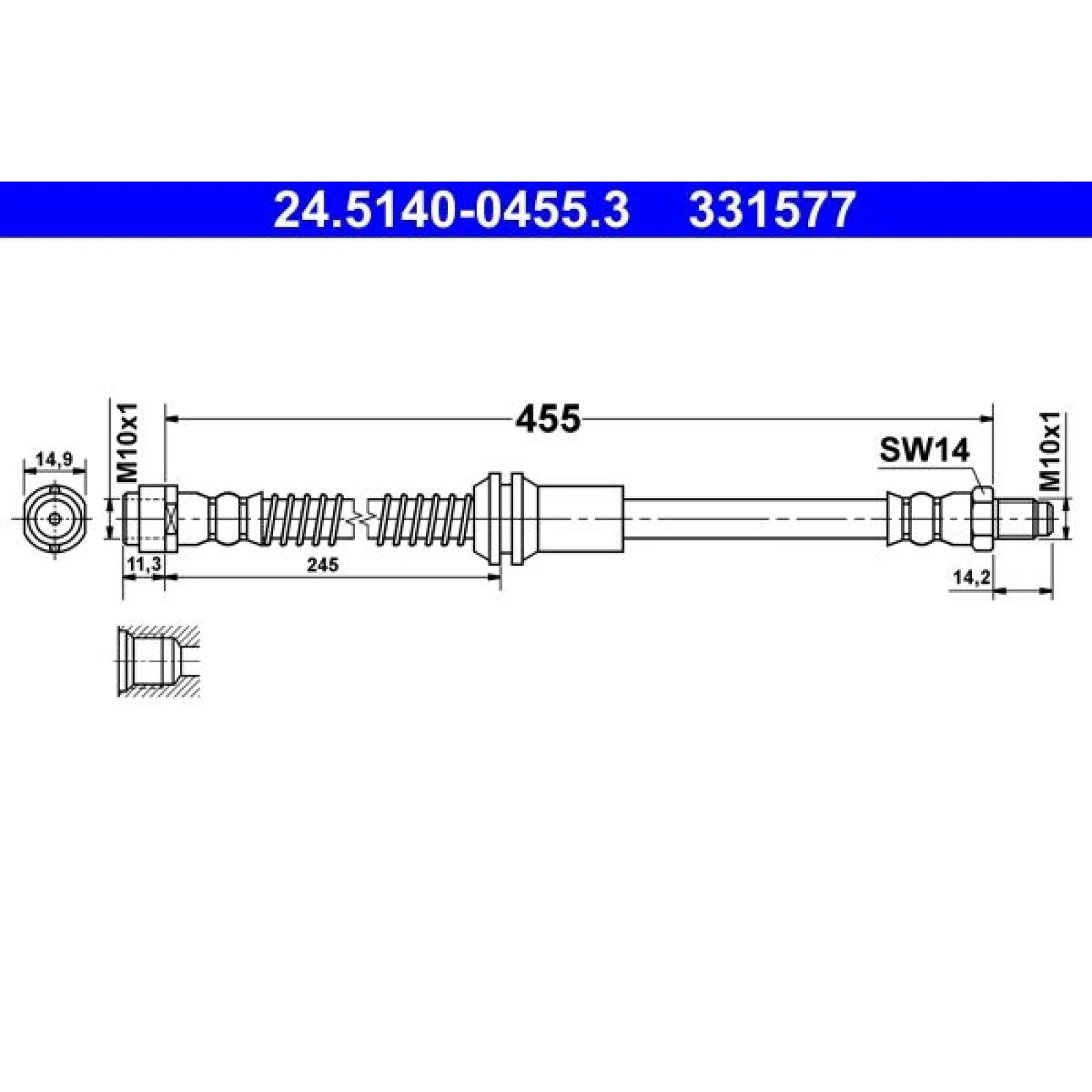 Bremsschlauch 24.5140-0455.3