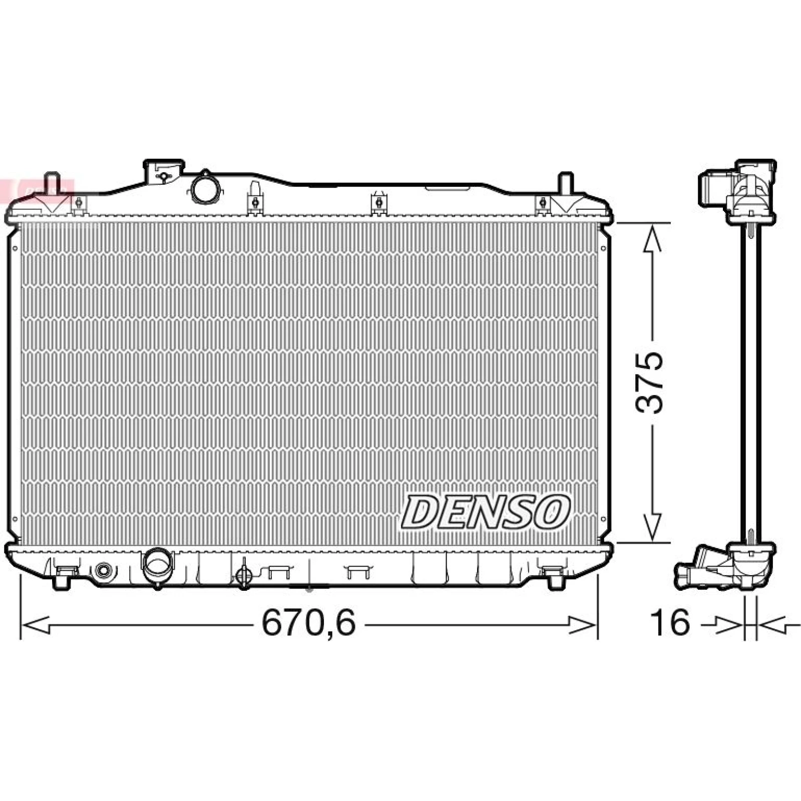 DENSO Motorkühler DRM40105