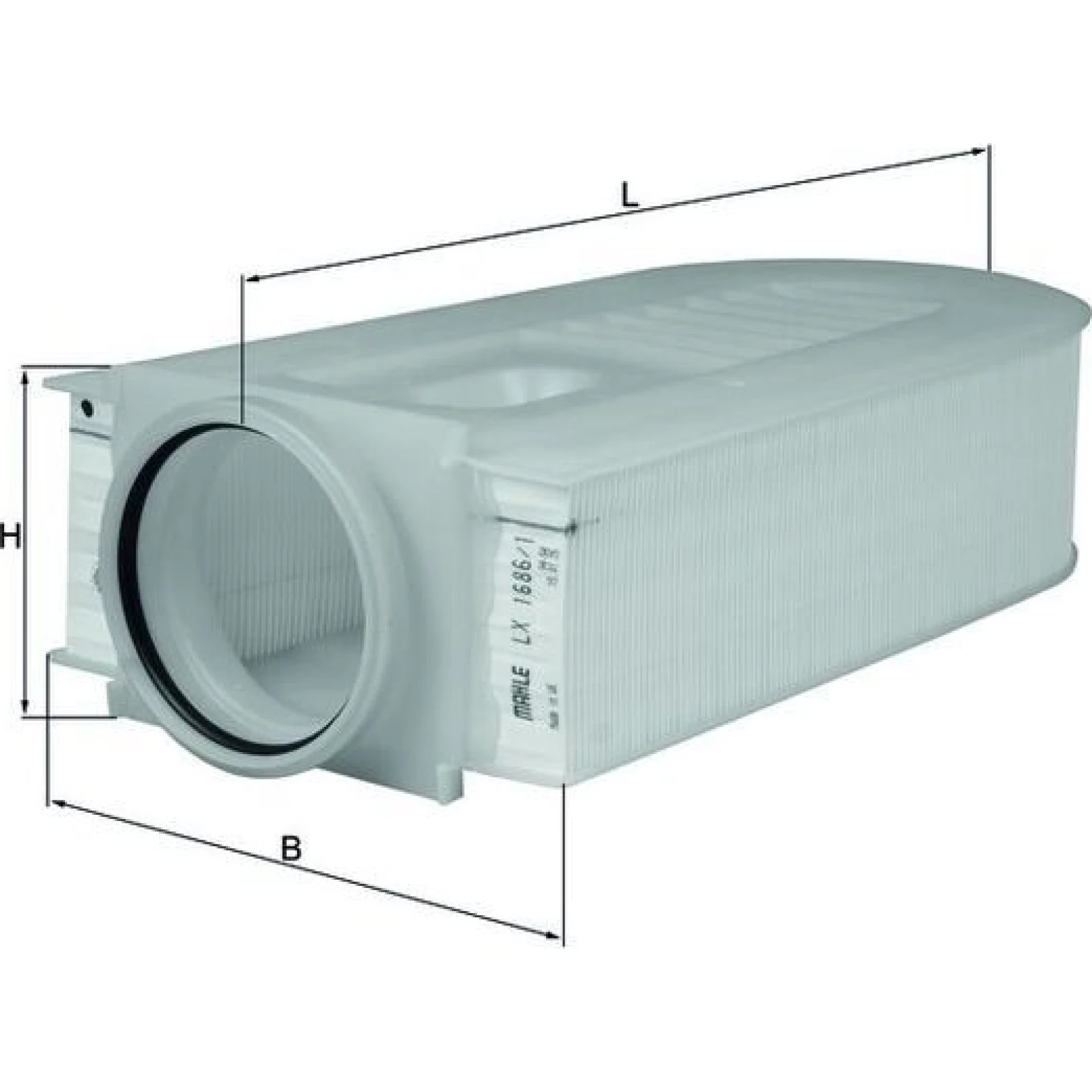 MAHLE Luftfilter LX 1686/1