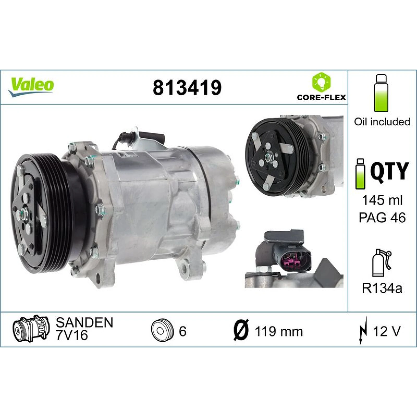 Valeo Klimakompressor 813419