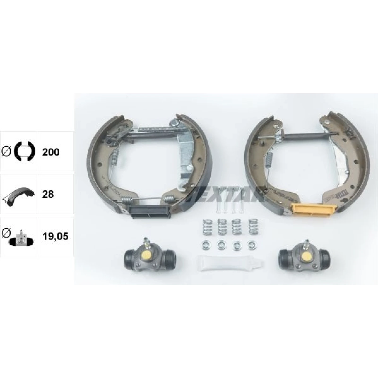 Satz Bremsbacken Opel Corsa/Astra/Combo 93 84044801