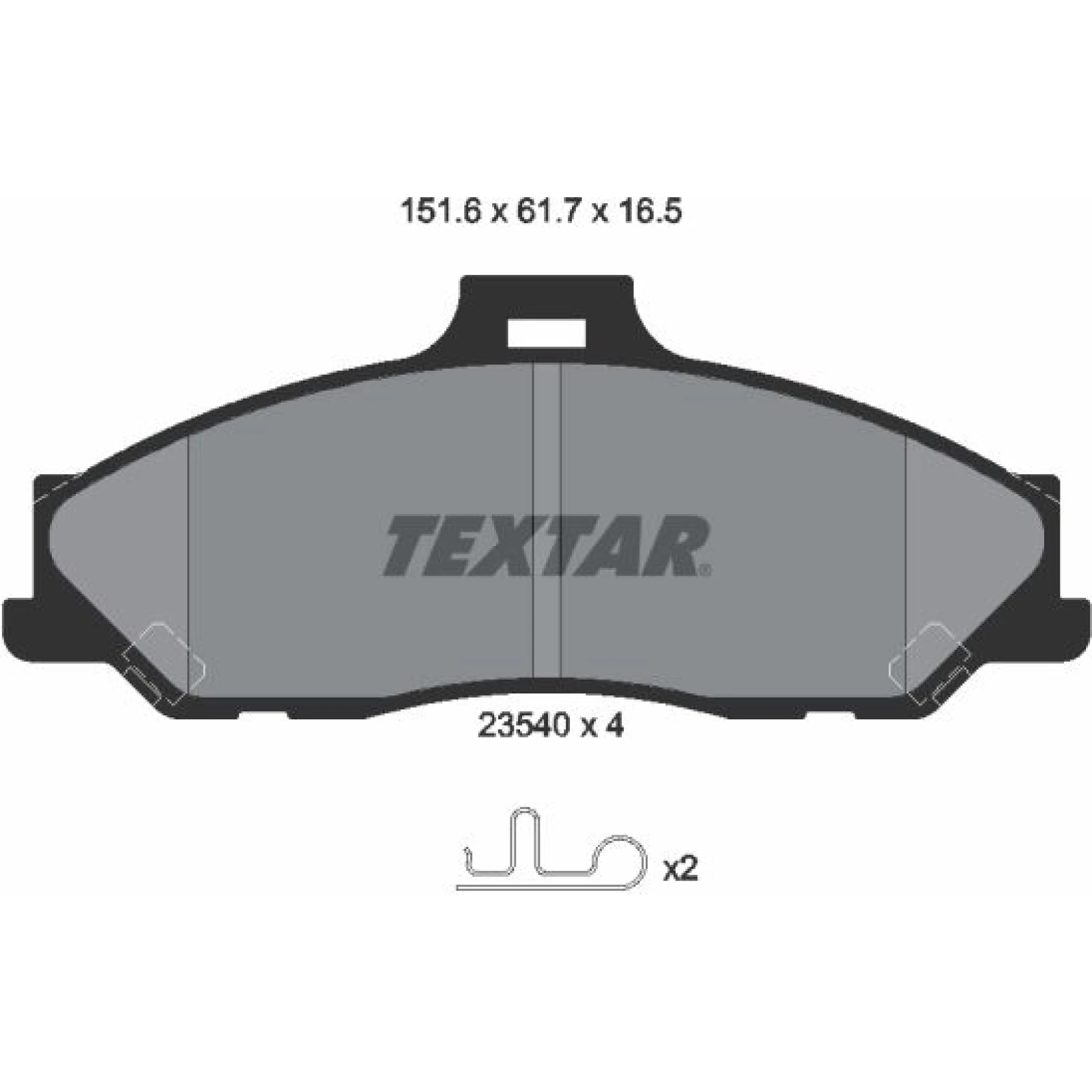 Textar Bremsbelagsatz 2354001