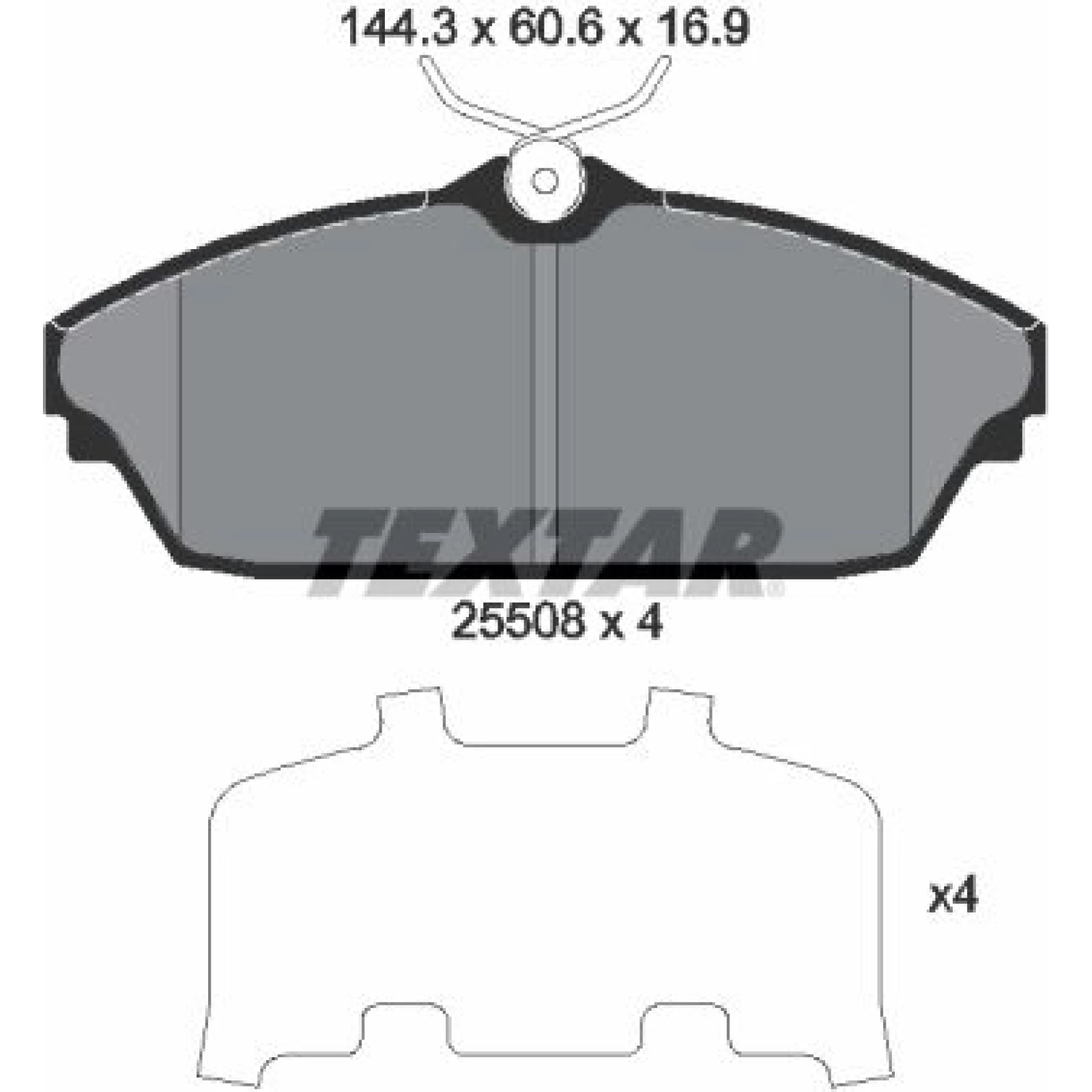 Textar Bremsbelagsatz 2550801