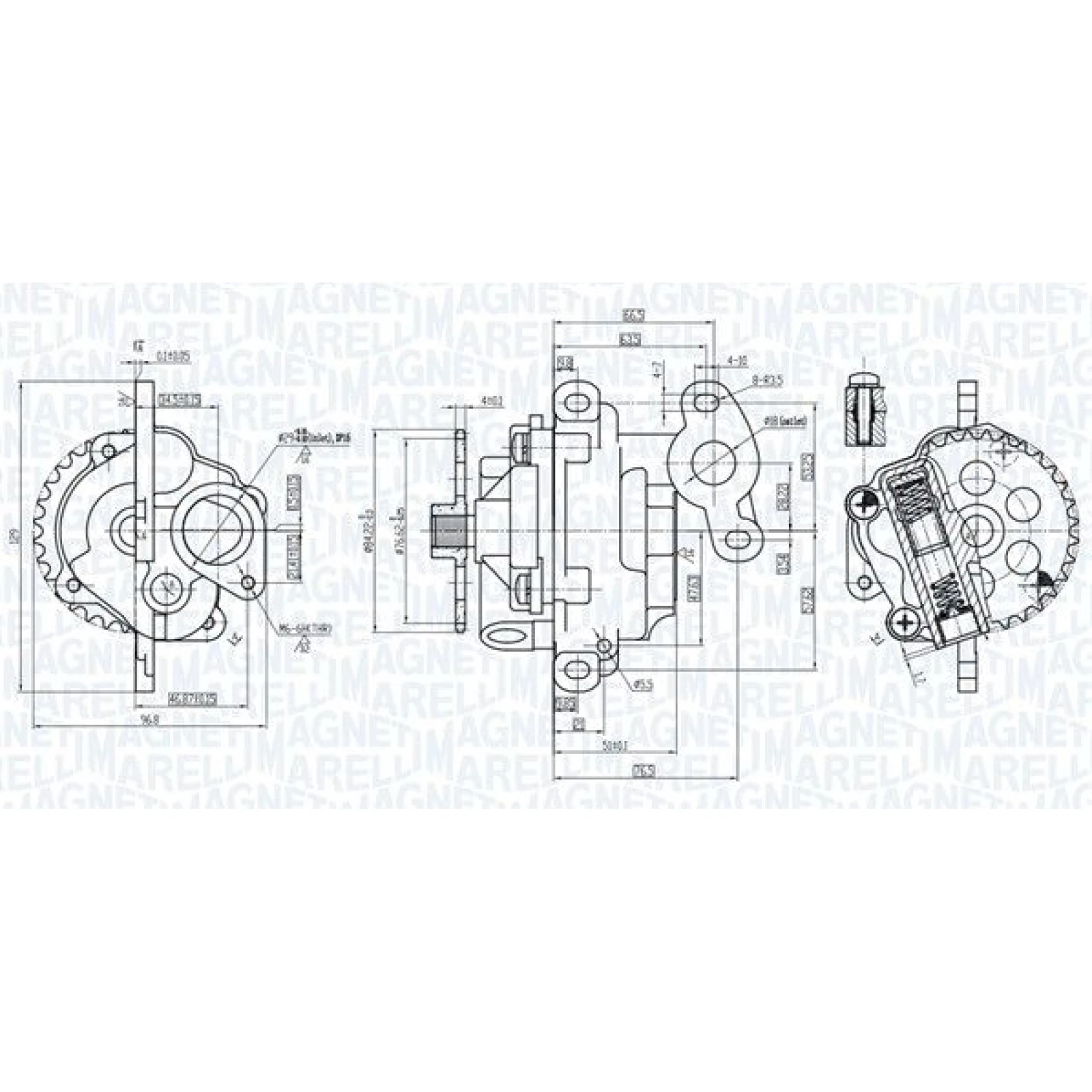 MAGNETI MARELLI Ölpumpe 351516000011
