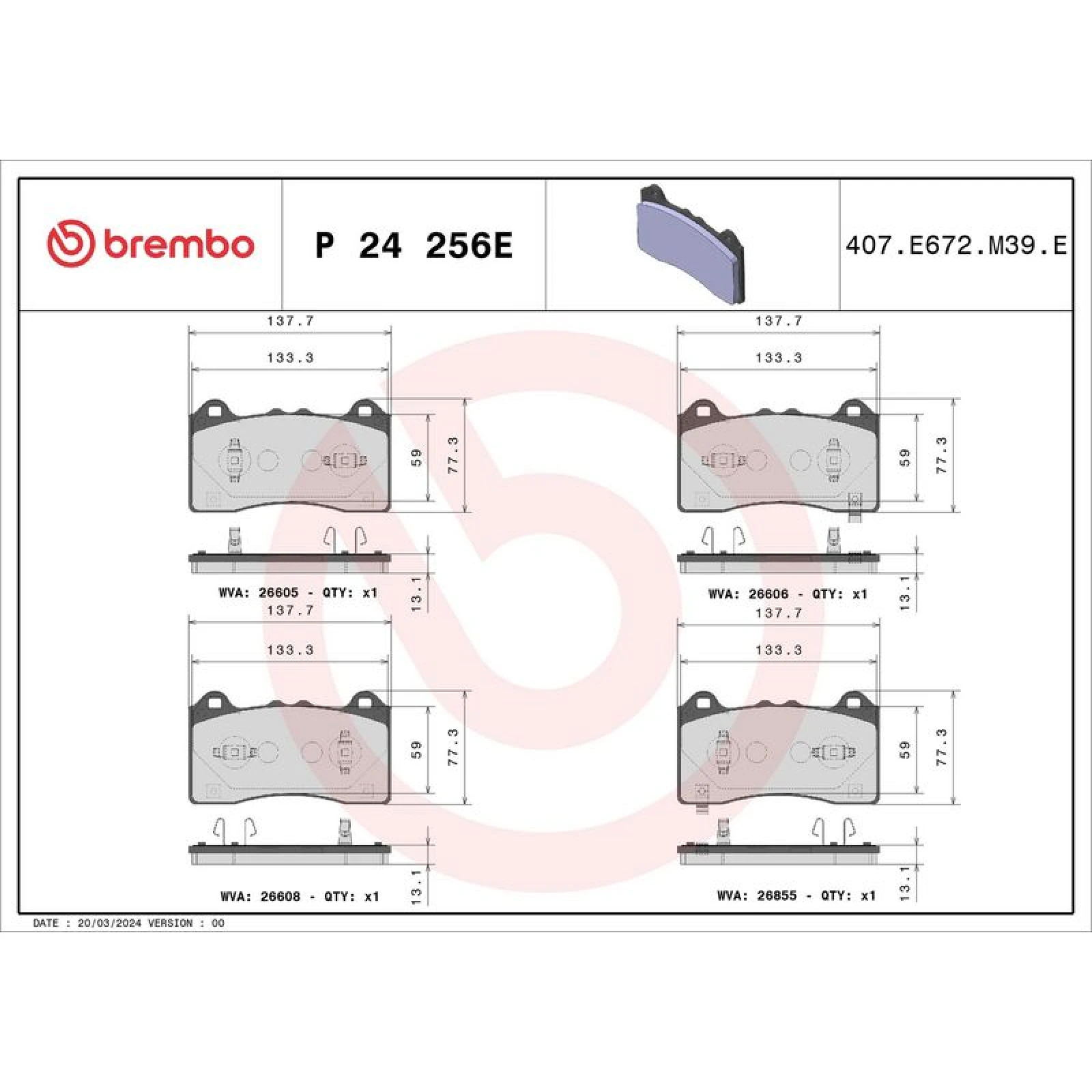 Brembsklötze VA Beyond EV P 24 256E