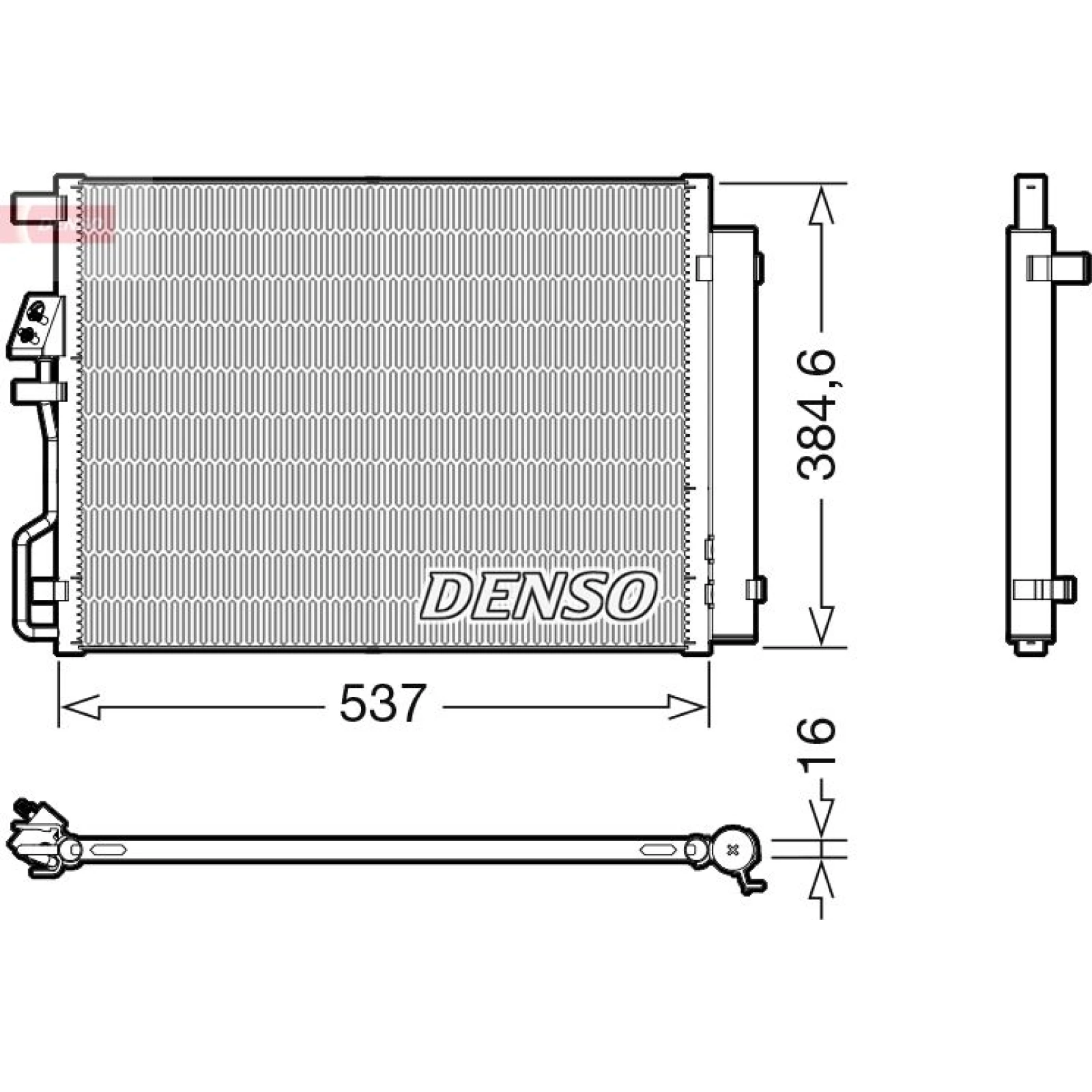 DENSO Kondensator, Klimaanlage DCN41021