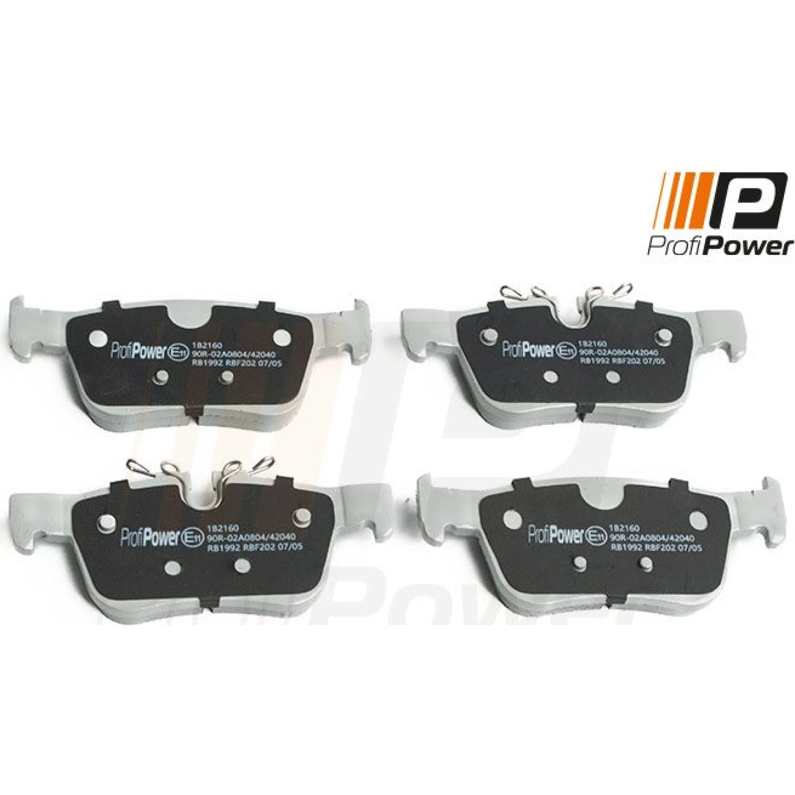 PROFIPOWER Bremsbelagsatz, Scheibenbremse 1B2160