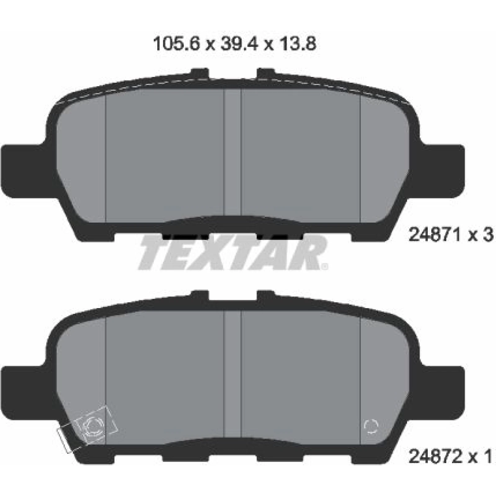 Bremsbelagsatz Suzuki T. Grand Vitara 05-/Juke/Murano 2487101