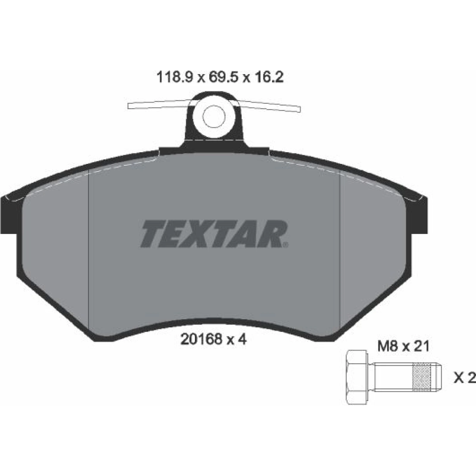 Textar Bremsbelagsatz 2016801