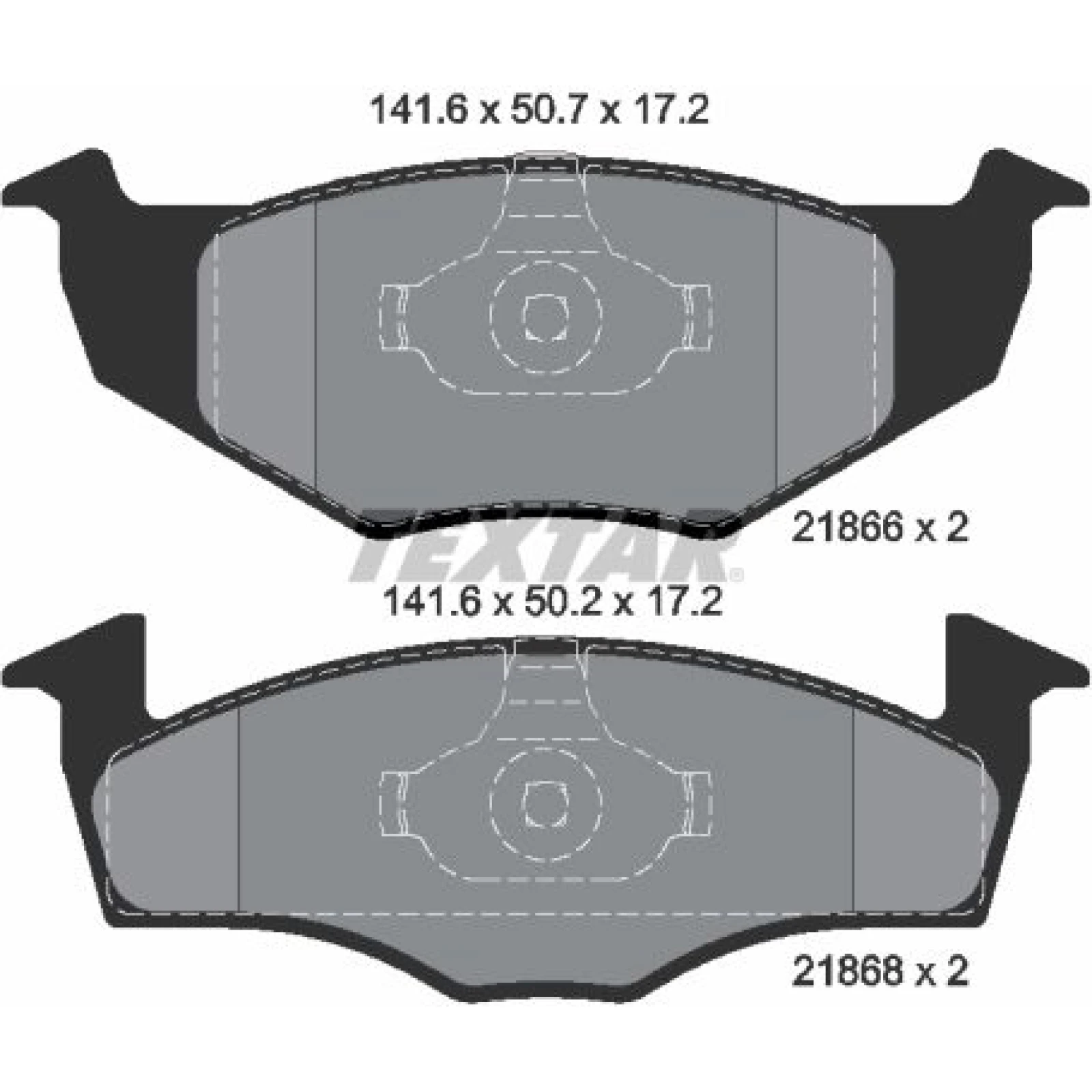 Bremsbelagsatz Vw P. Polo 94-01/Lupo/Fabia 1.2 Disc 239Mm Ohne Sensor 2186602