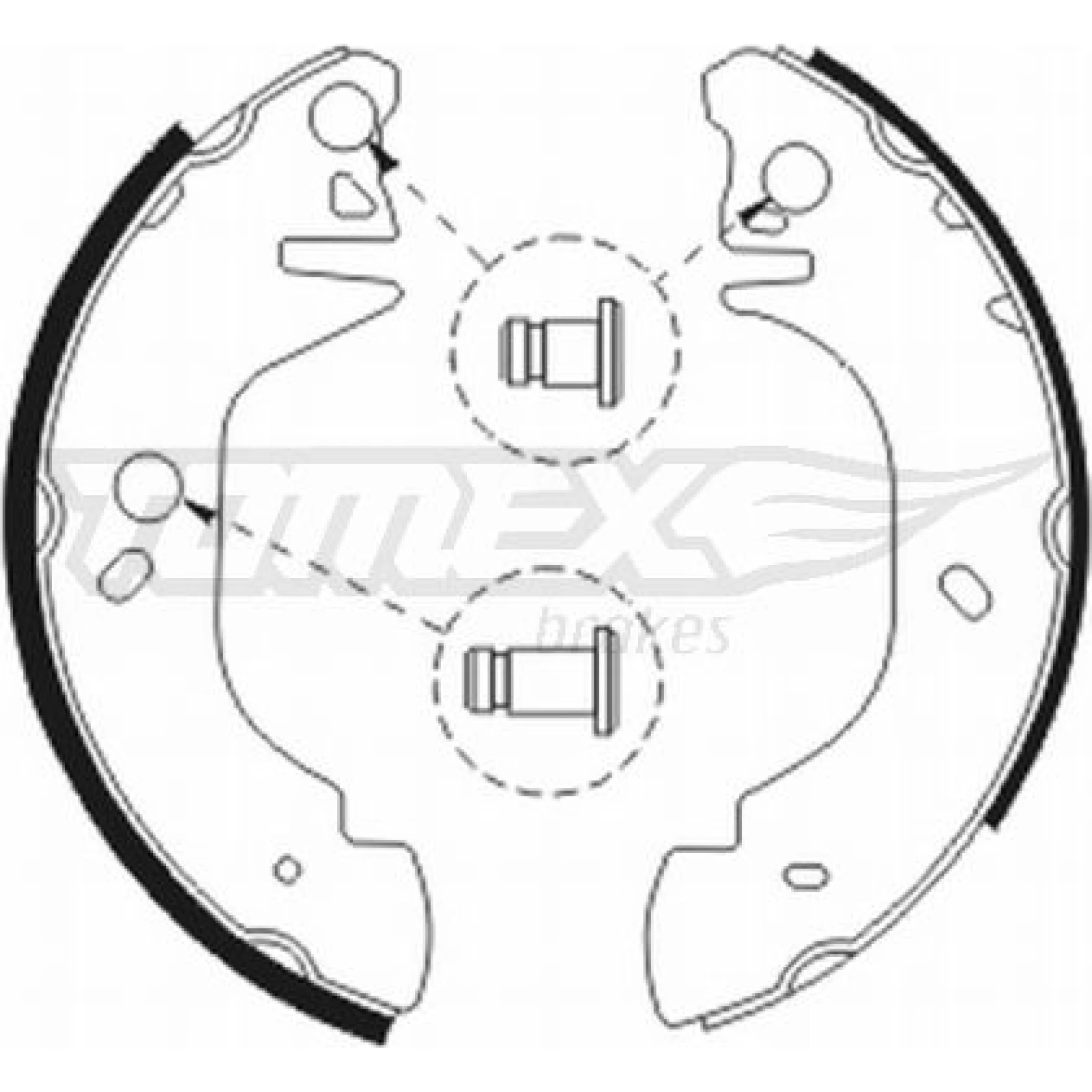 TOMEX brakes Bremsbackensatz TX 20-81