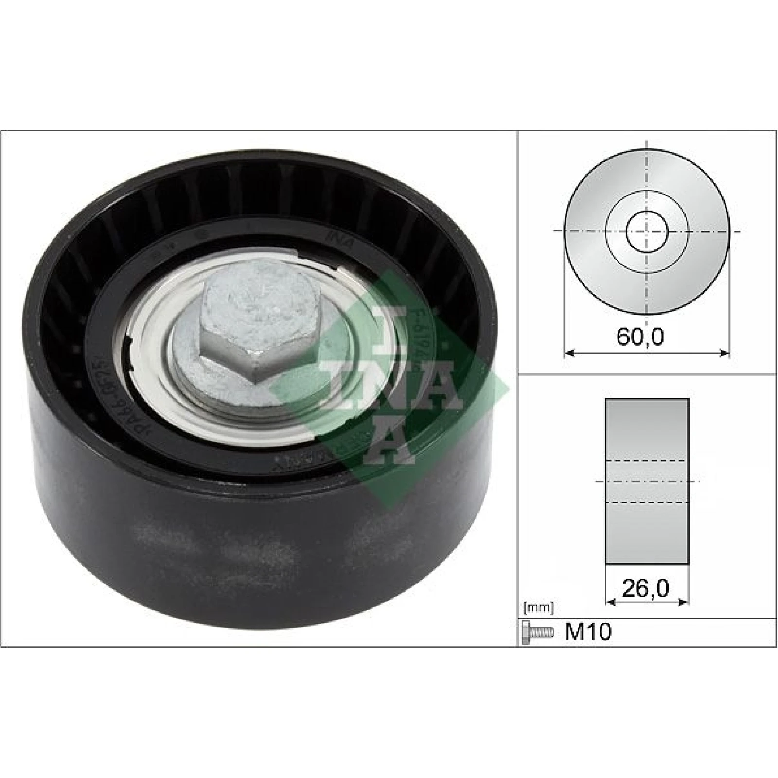Umlenk-/Führungsrolle, Keilrippenriemen 532 0868 10