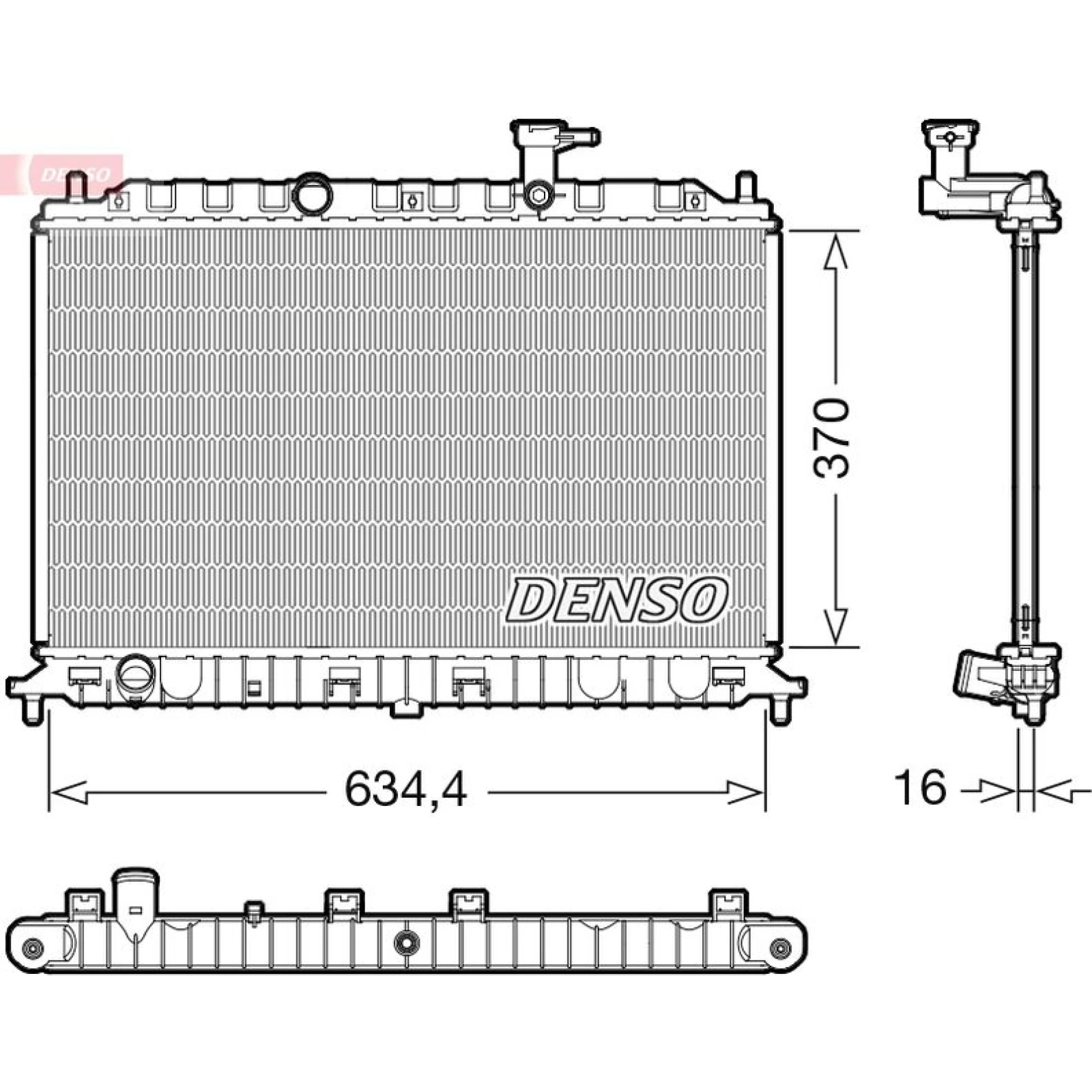 DENSO Kühler, Motorkühlung DRM43009