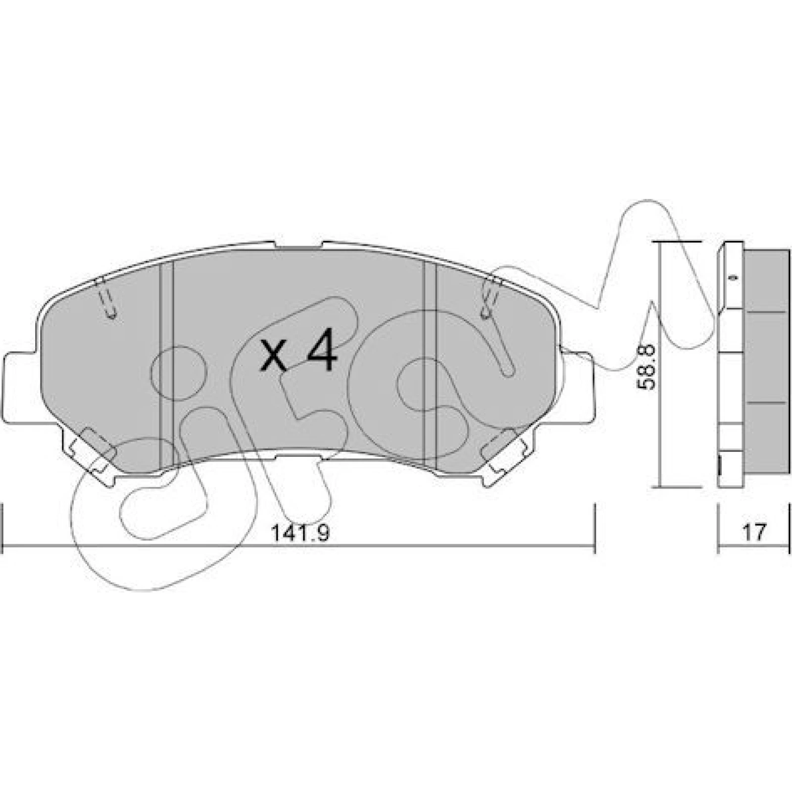 Bremsklötze VA 822-792-0