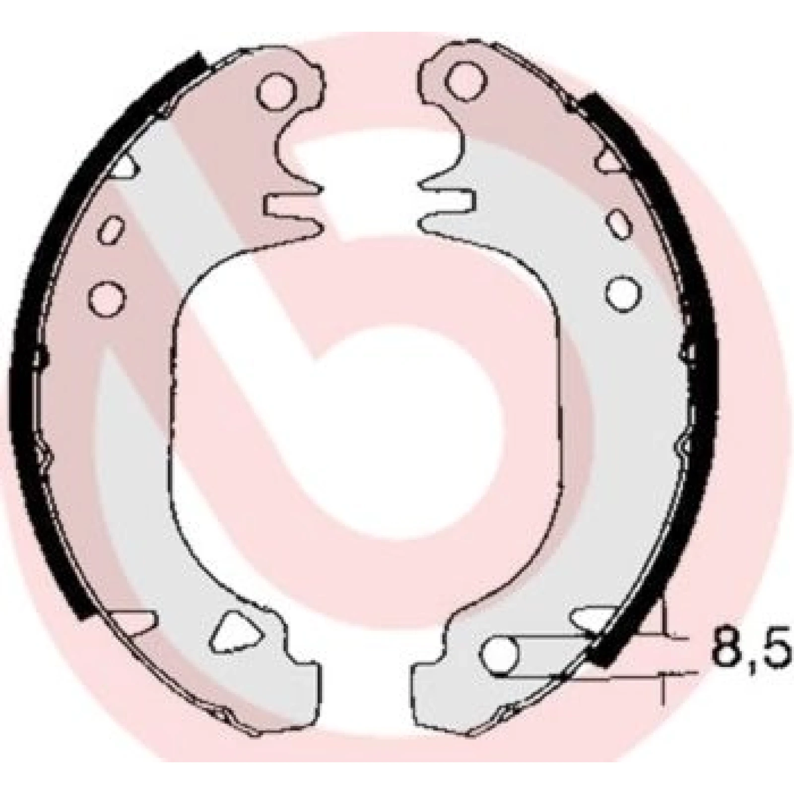 Bremsbackensatz HA S 61 535