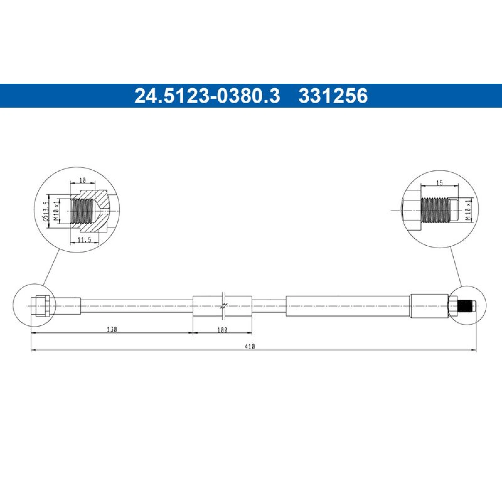 Bremsschlauch 24.5123-0380.3