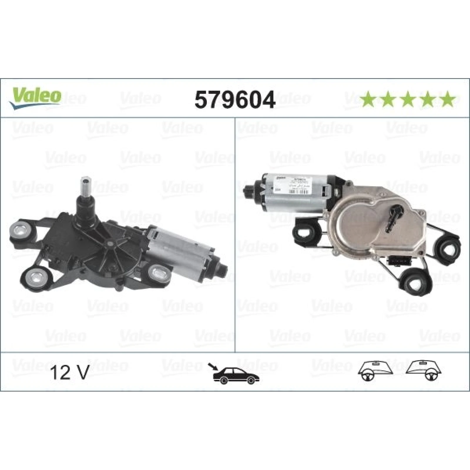 Valeo Wischermotor 579604 - hinten
