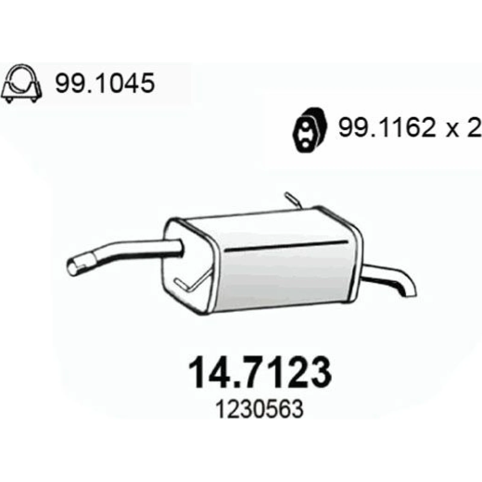 Endschalldämpfer 14.7123