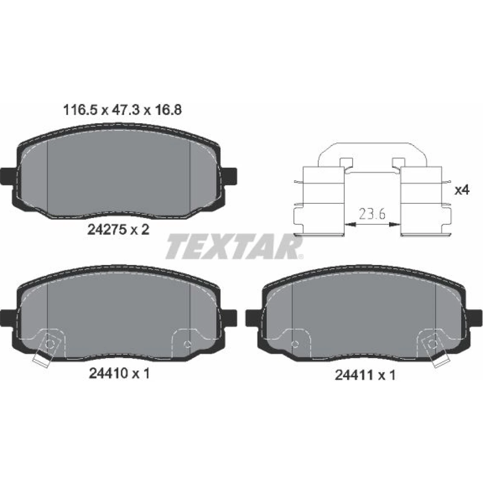 Bremsbelagsatz Kia P. Picanto 04-/I10 08 2427501