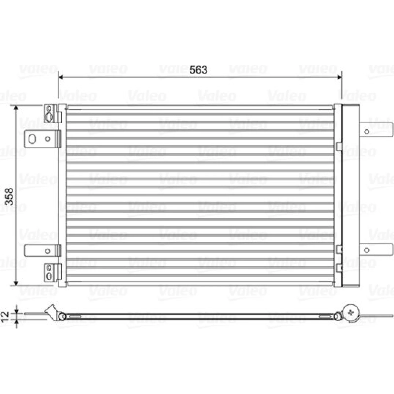 KONDENSATOR, KLIMAANLAGE VAL822550