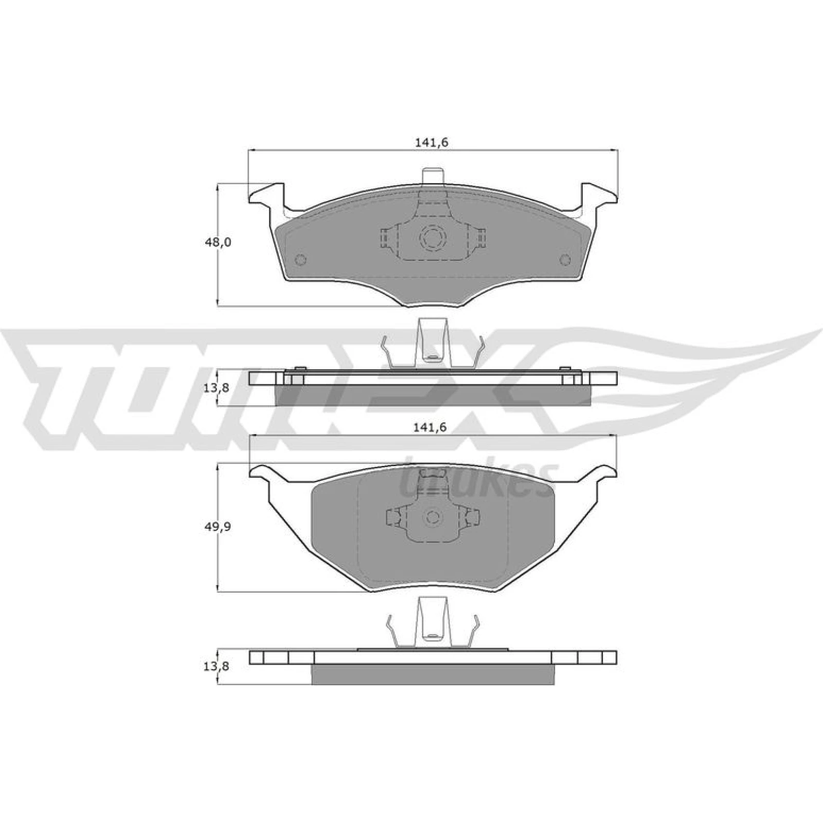 TOMEX brakes Bremsbelagsatz, Scheibenbremse TX 17-10
