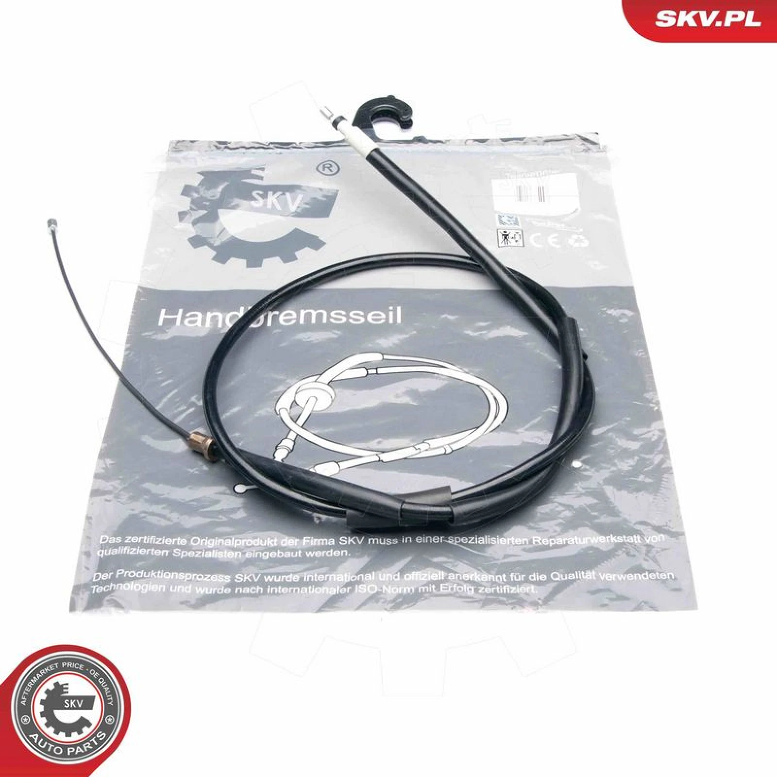SKV GERMANY Handbremsseil Seilzug Festellbremse 25SKV213