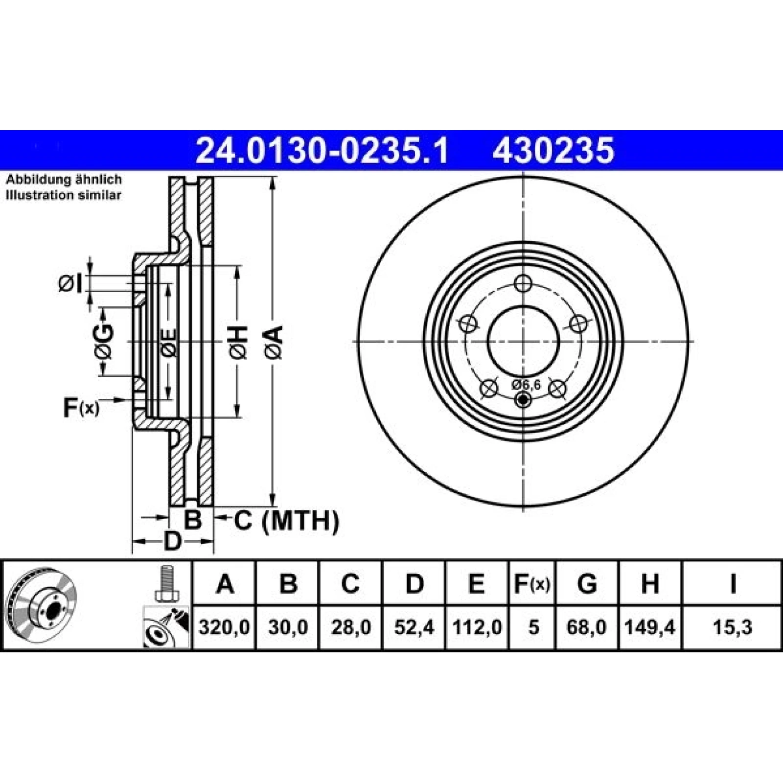 Bremsscheibe 24.0130-0235.1
