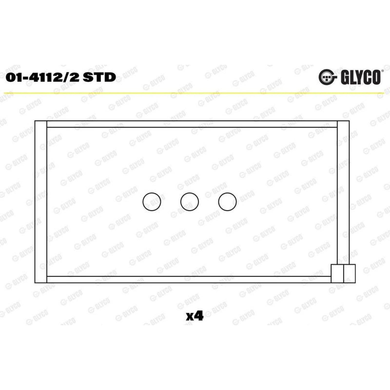 GLYCO Pleuellager 01-4112/2 STD