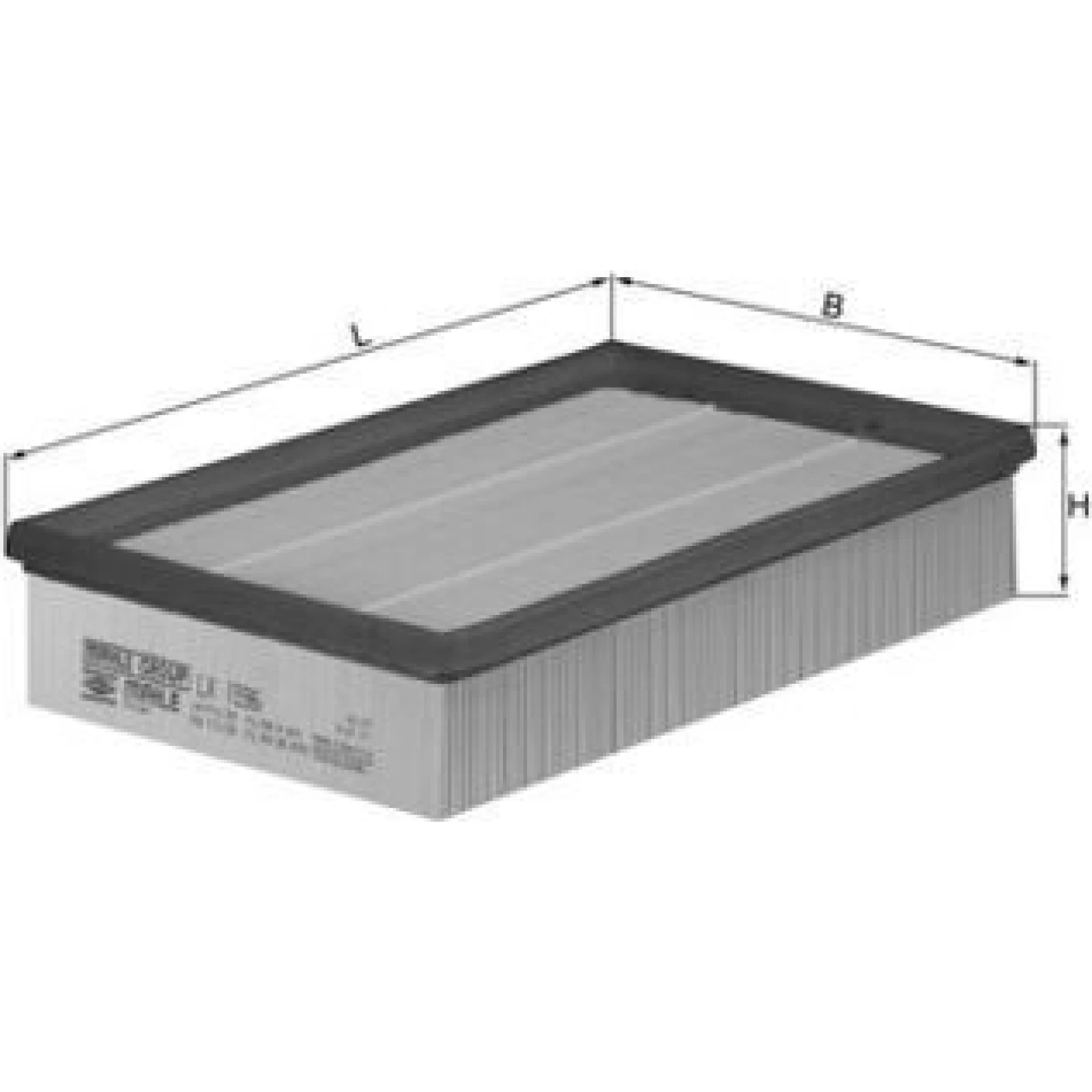 MAHLE Luftfilter LX 1596
