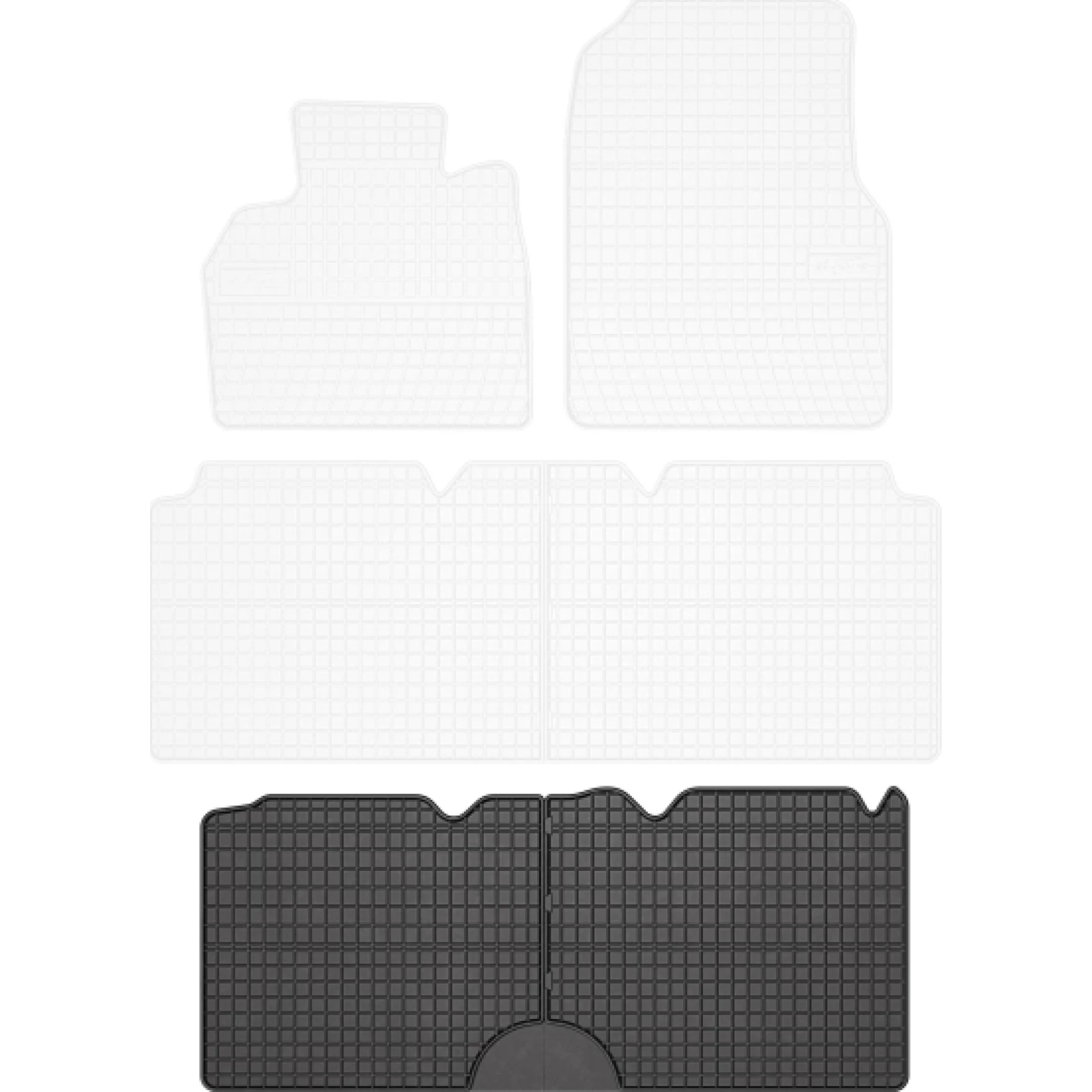 Passgenaue Kofferraummatte Gummimatten Renault Espace Iv 2002-2014 3-Reihig 546924