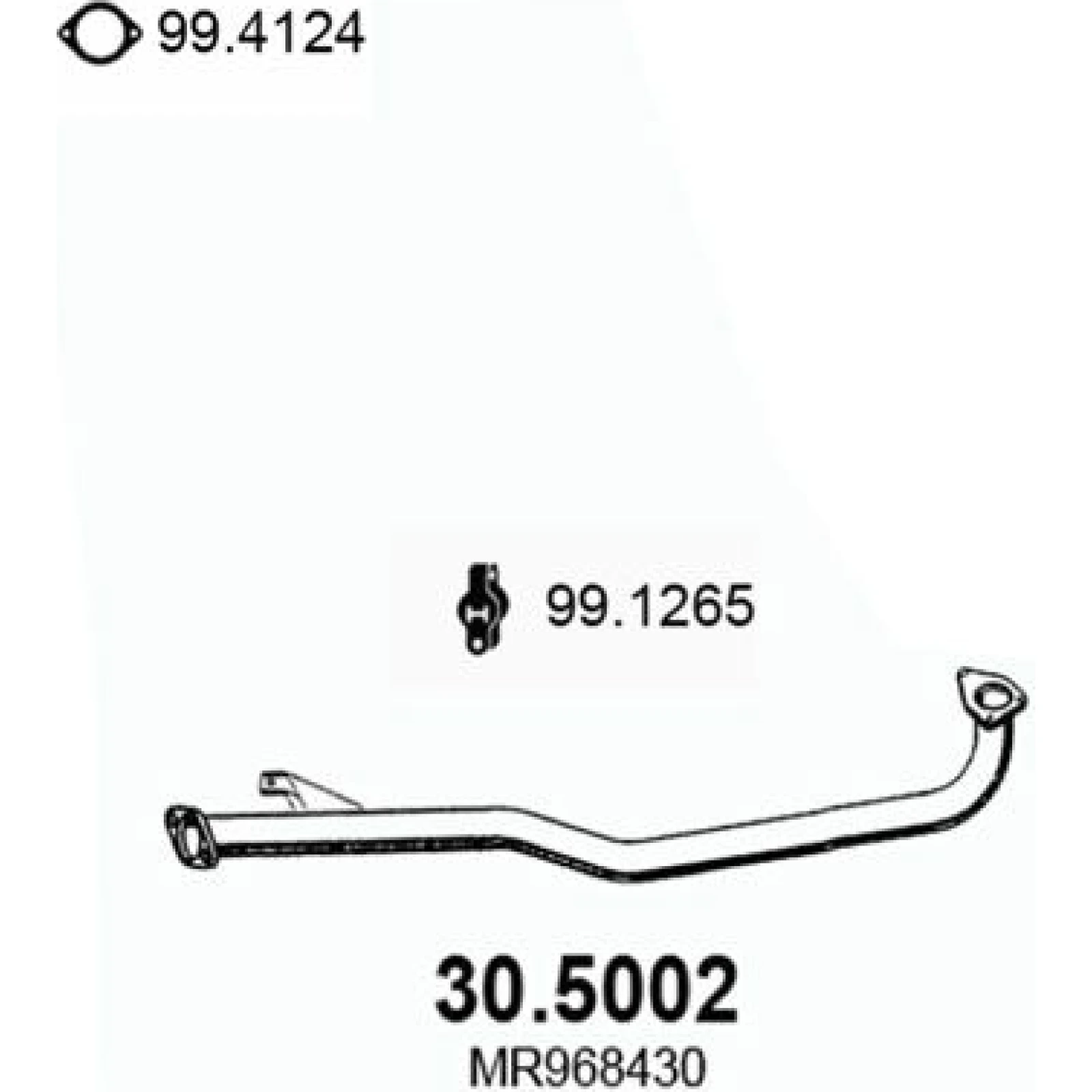 Abgasrohr 30.5002